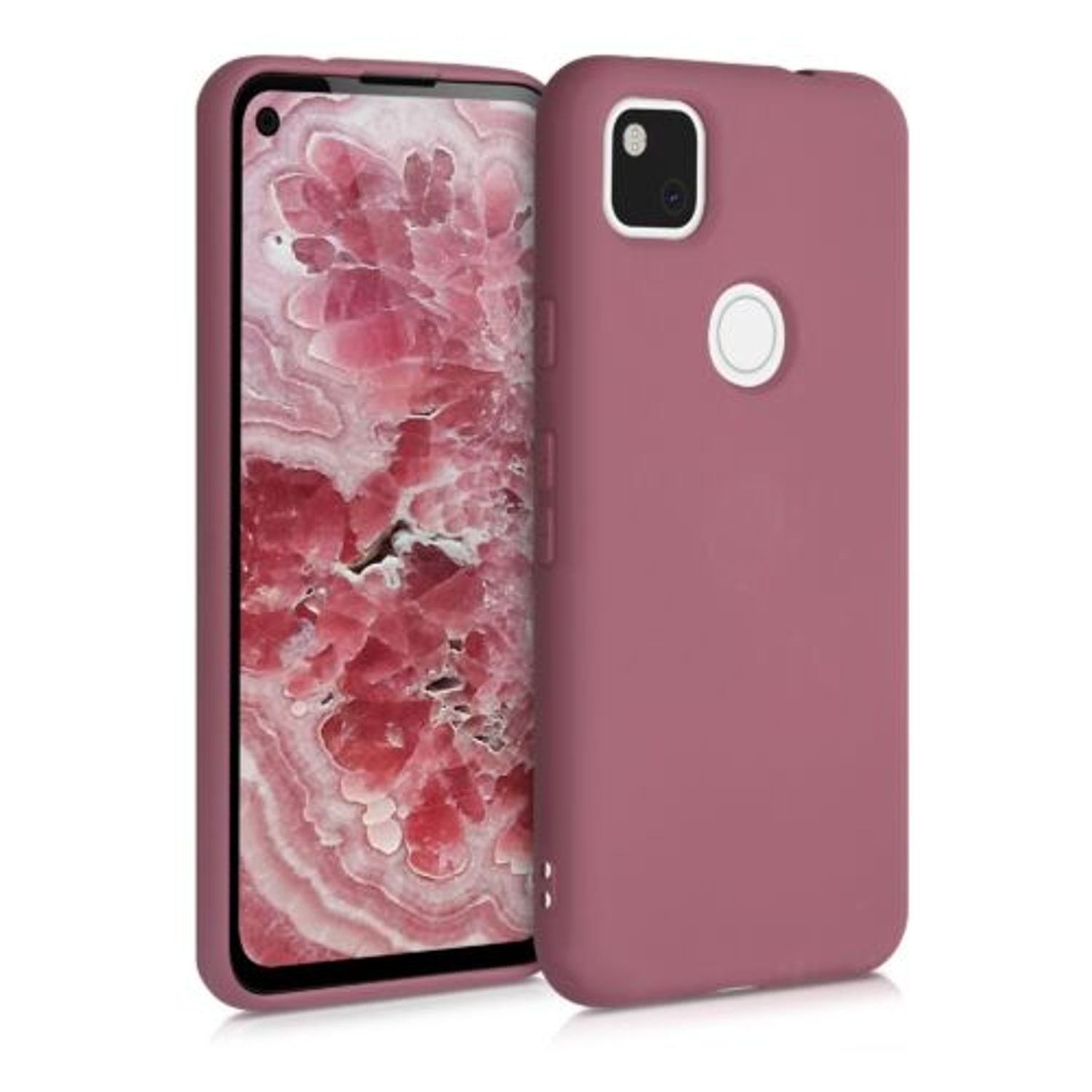 Husa pentru Google Pixel 4a, Silicon, Roz, 52622.167 fotografia produsului