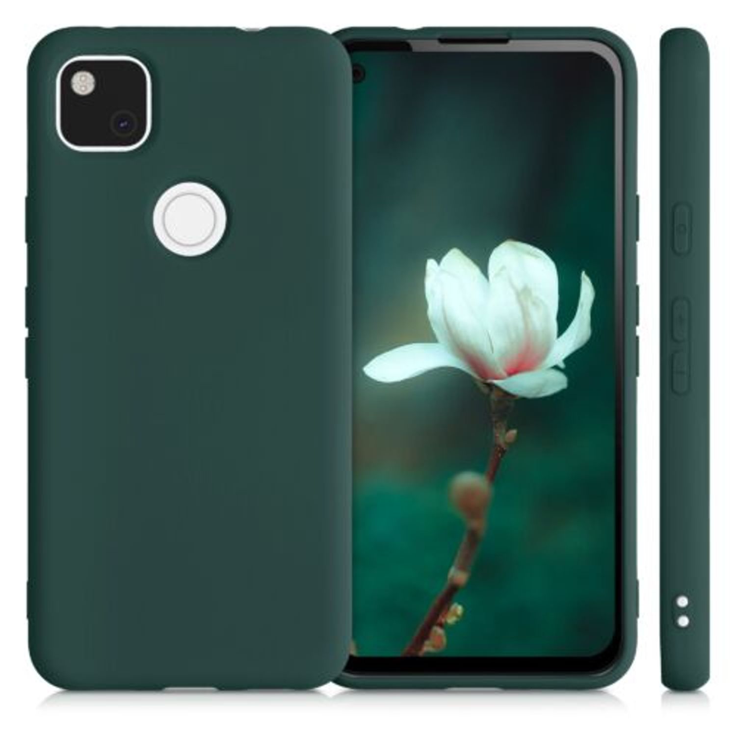Husa pentru Google Pixel 4a, Silicon, Verde, 52622.169 fotografia produsului View 2 L