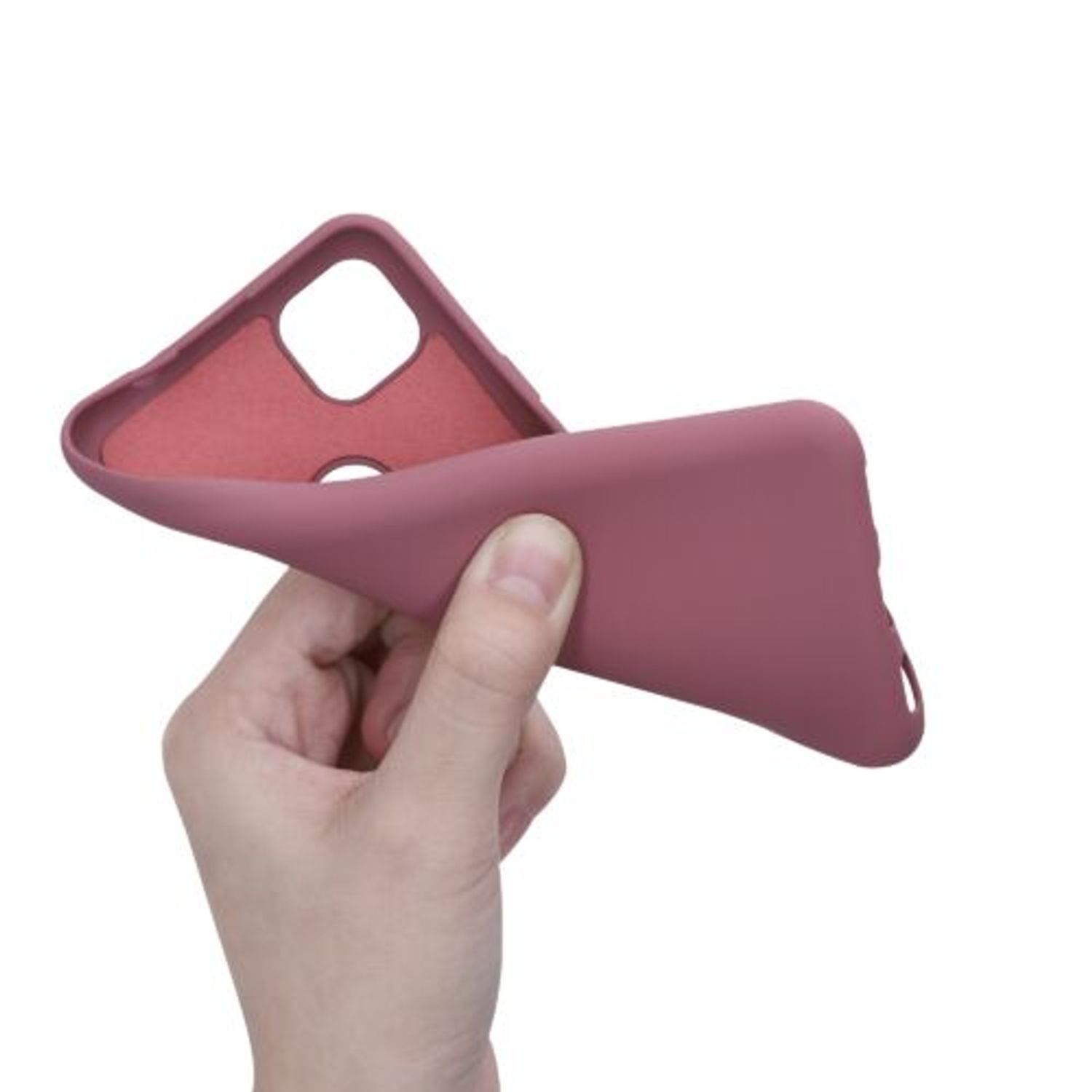 Husa pentru Google Pixel 4a, Silicon, Roz, 52622.167 fotografia produsului View 8 L