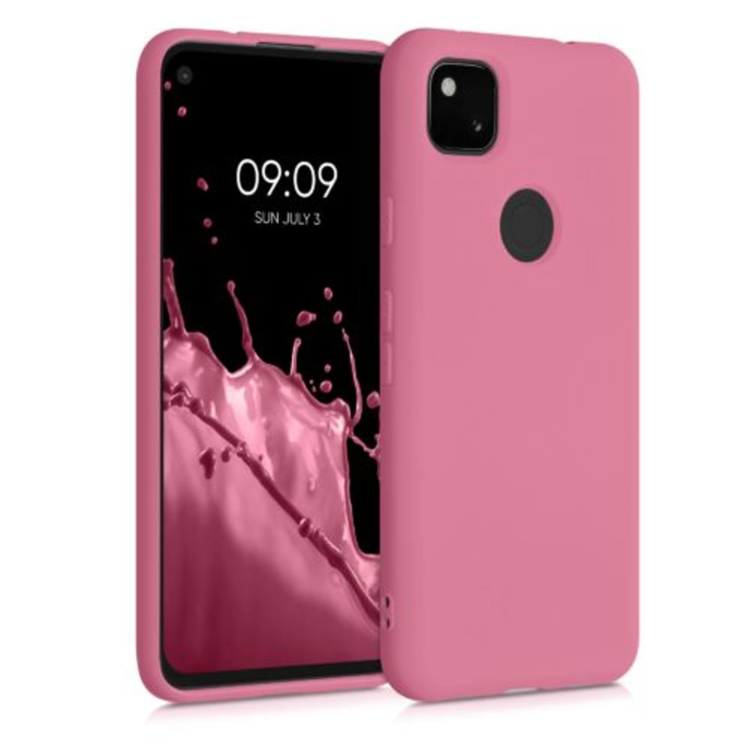Husa pentru Google Pixel 4a, Silicon, Roz, 52622.212 fotografia produsului