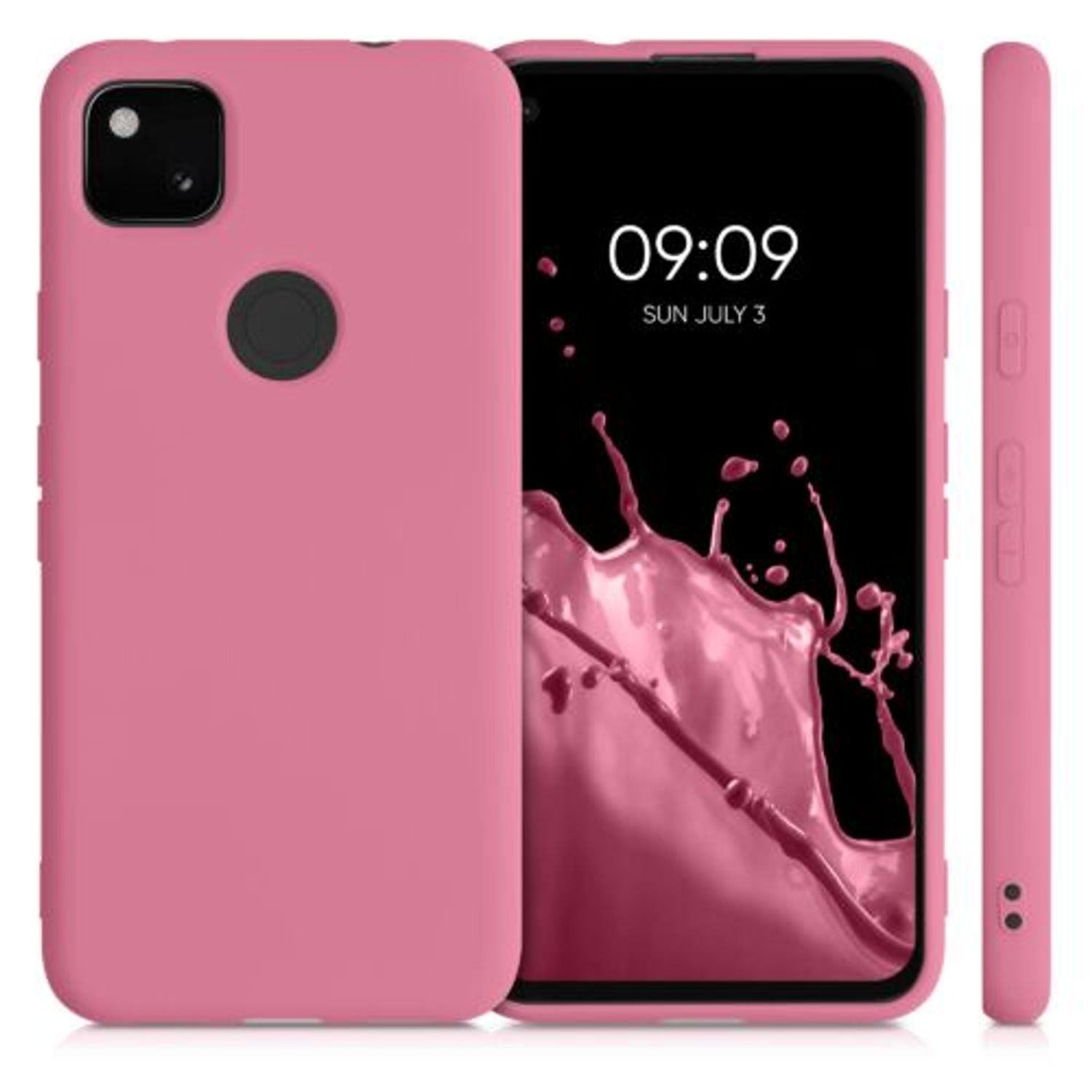 Husa pentru Google Pixel 4a, Silicon, Roz, 52622.212 fotografia produsului View 2 L