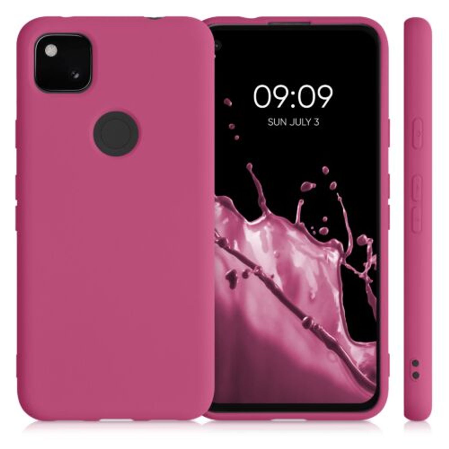 Husa pentru Google Pixel 4a, Silicon, Roz, 52622.213 fotografia produsului View 2 L