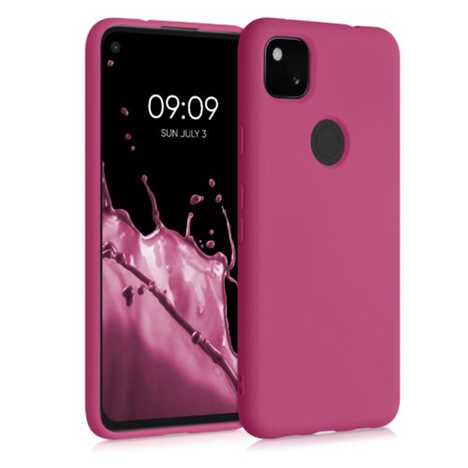 Husa pentru Google Pixel 4a, Silicon, Roz, 52622.213 fotografia produsului