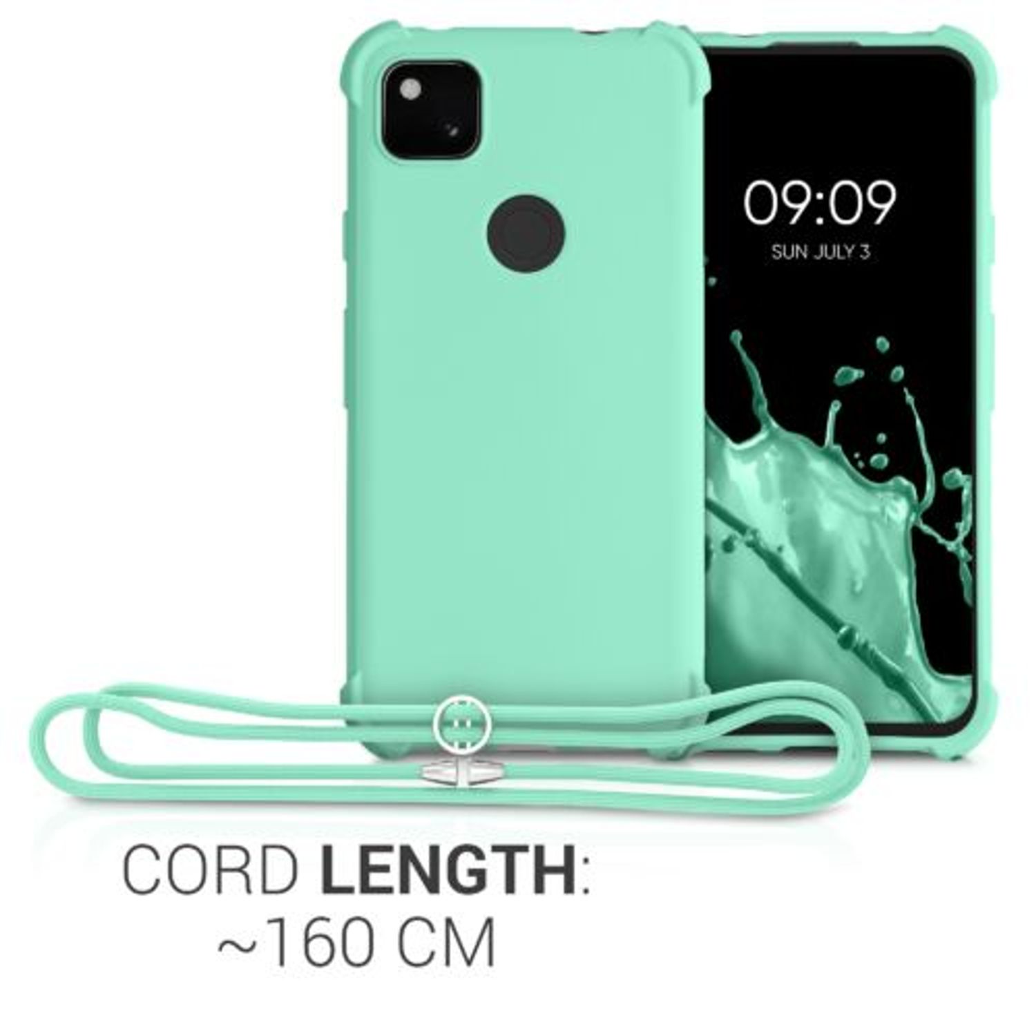 Husa pentru Google Pixel 4a, Silicon, Verde, 53842.71 fotografia produsului View 4 L