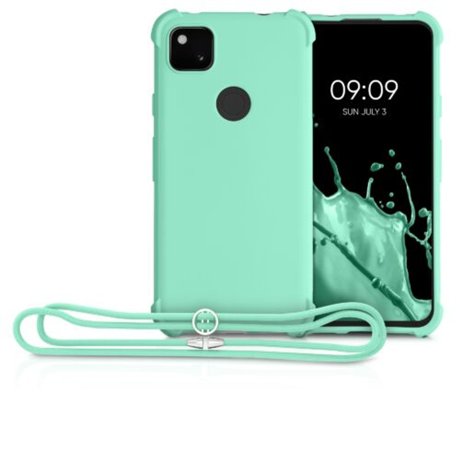 Husa pentru Google Pixel 4a, Silicon, Verde, 53842.71 fotografia produsului View 8 L