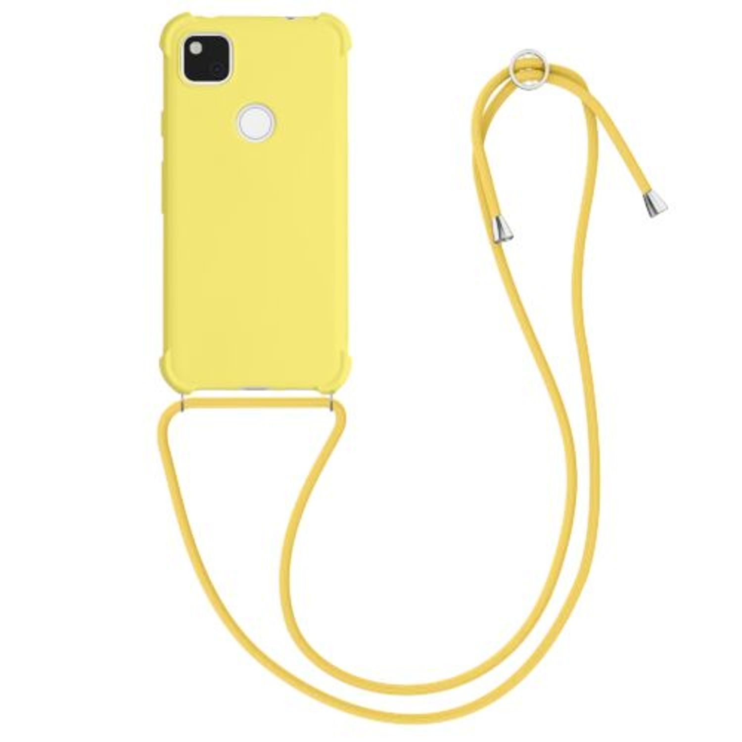 Husa pentru Google Pixel 4a, Silicon, Galben, 53842.149 fotografia produsului