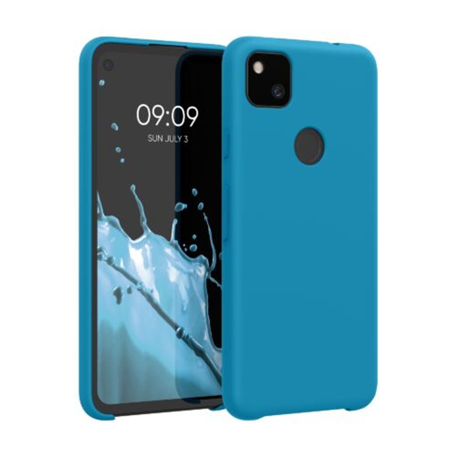 Husa pentru Google Pixel 4a, Silicon, Albastru, 52549.224 fotografia produsului