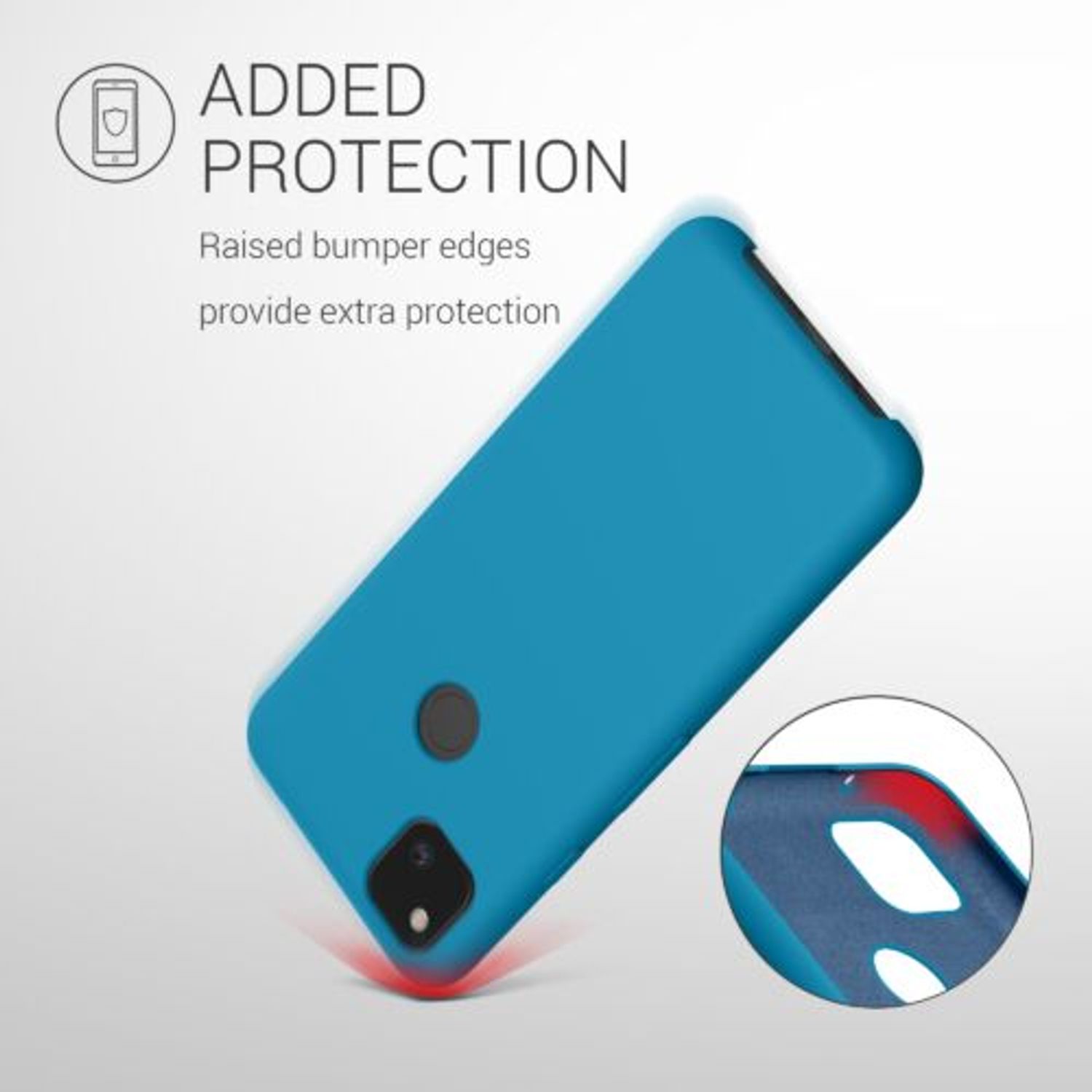 Husa pentru Google Pixel 4a, Silicon, Albastru, 52549.224 fotografia produsului View 6 L