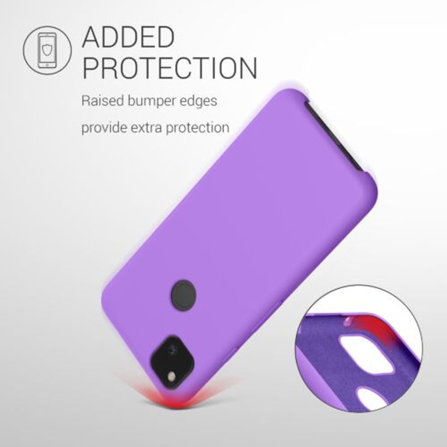 Husa pentru Google Pixel 4a, Silicon, Mov, 52549.221 fotografia produsului View 6 L