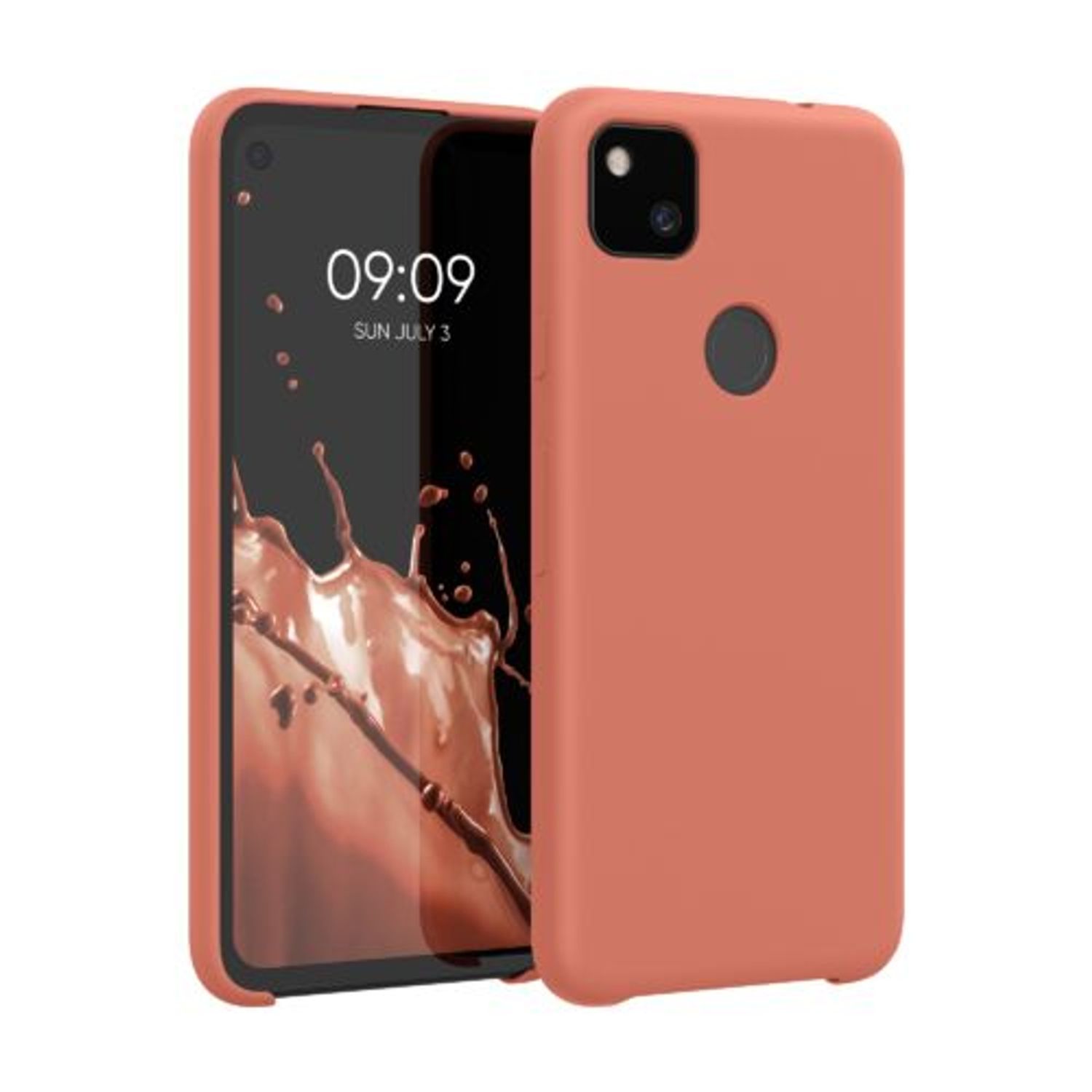 Husa pentru Google Pixel 4a, Silicon, Roz, 52549.215 fotografia produsului