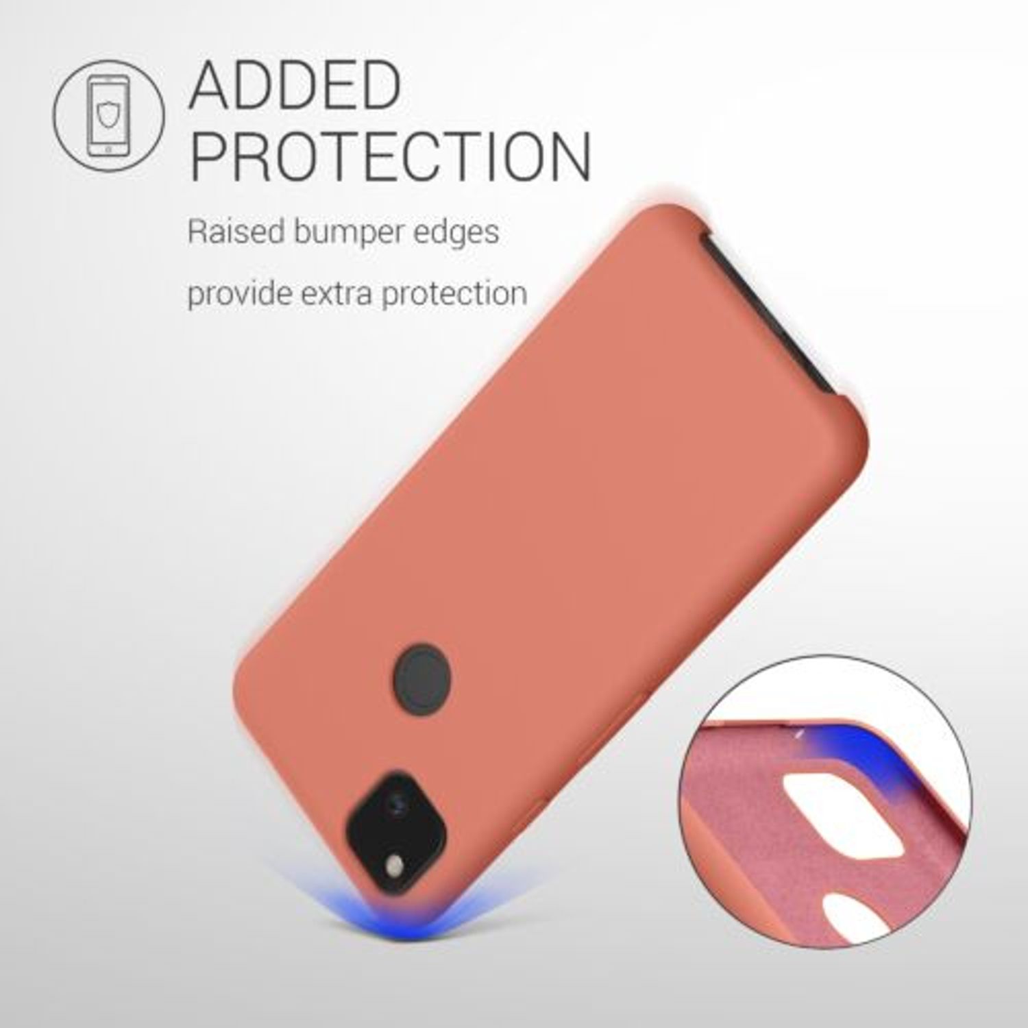 Husa pentru Google Pixel 4a, Silicon, Roz, 52549.215 fotografia produsului View 6 L