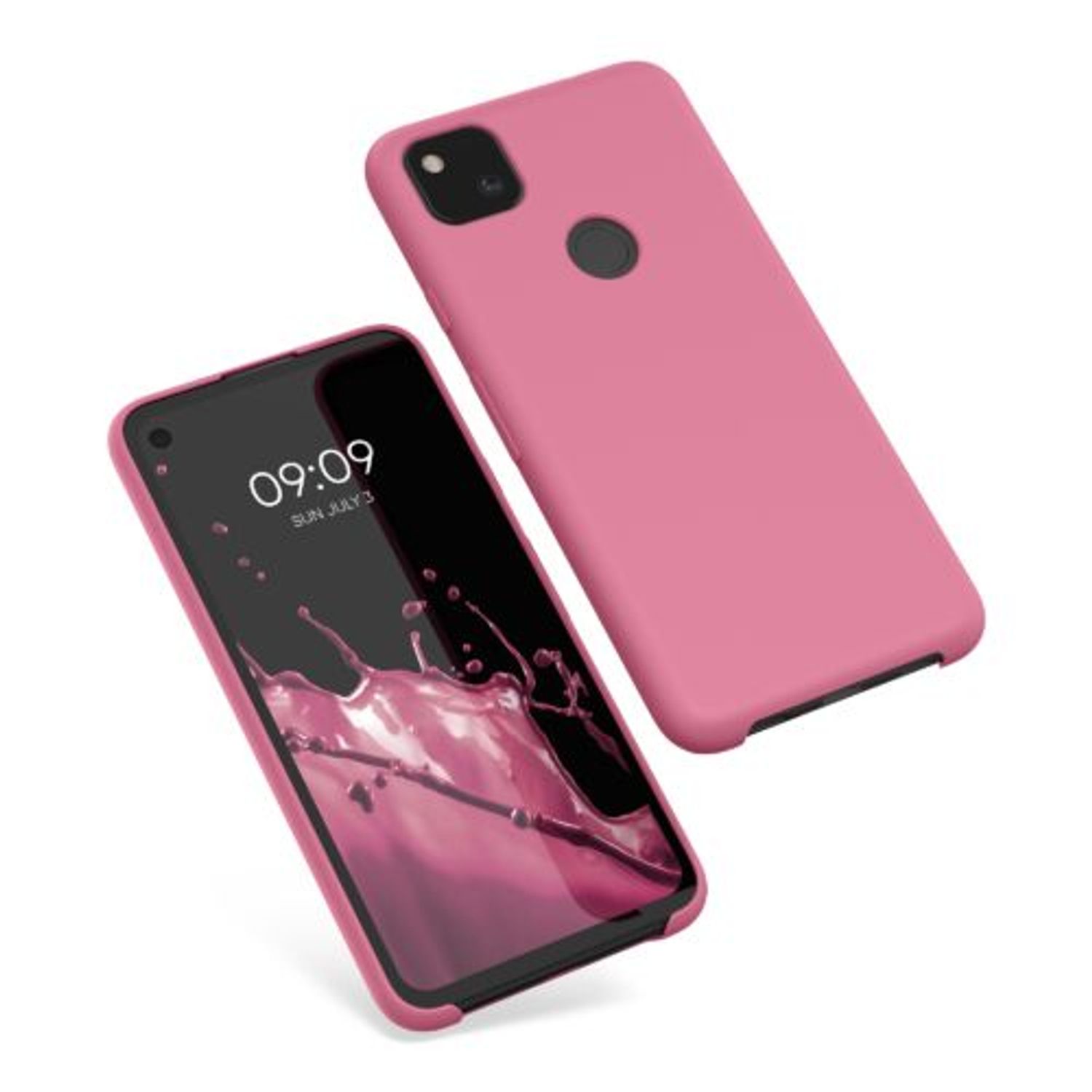 Husa pentru Google Pixel 4a, Silicon, Roz, 52549.212 fotografia produsului View 2 L