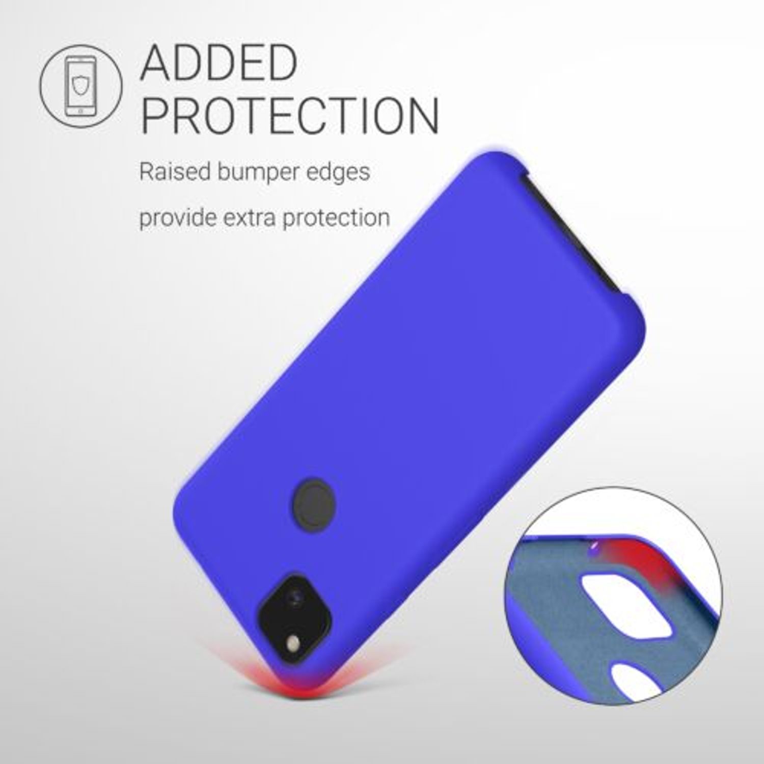 Husa pentru Google Pixel 4a, Silicon, Albastru, 52549.134 fotografia produsului View 6 L