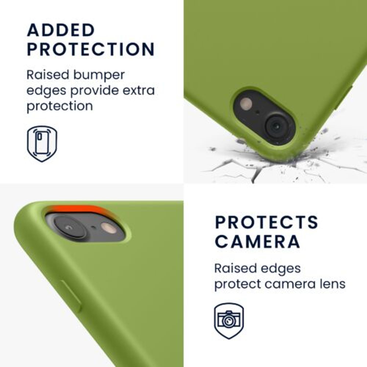 Husa pentru Apple iPhone 8/iPhone 7/iPhone SE 2, Silicon, Verde, 40225.148 fotografia produsului View 5 L