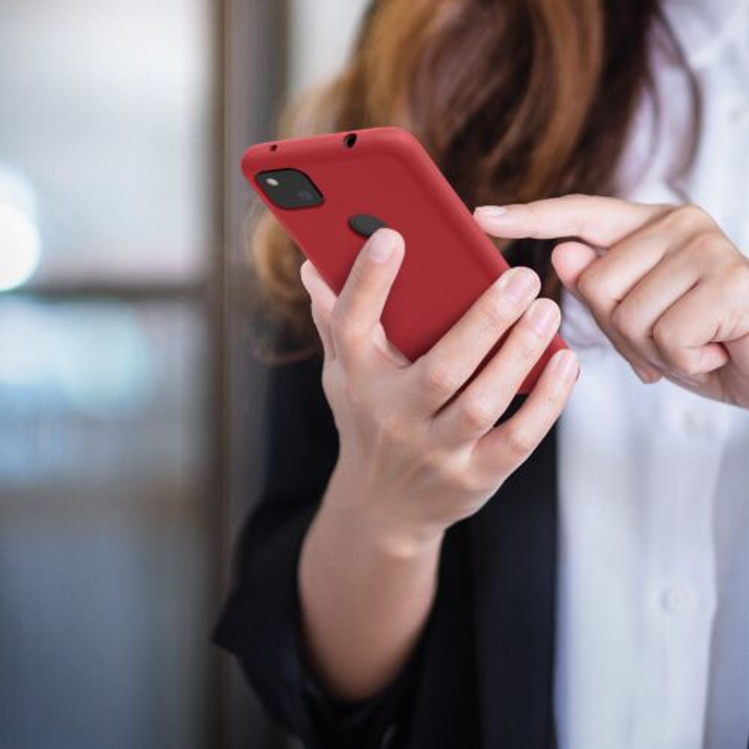 Husa pentru Google Pixel 4a, Silicon, Rosu, 52549.208 fotografia produsului View 3 L
