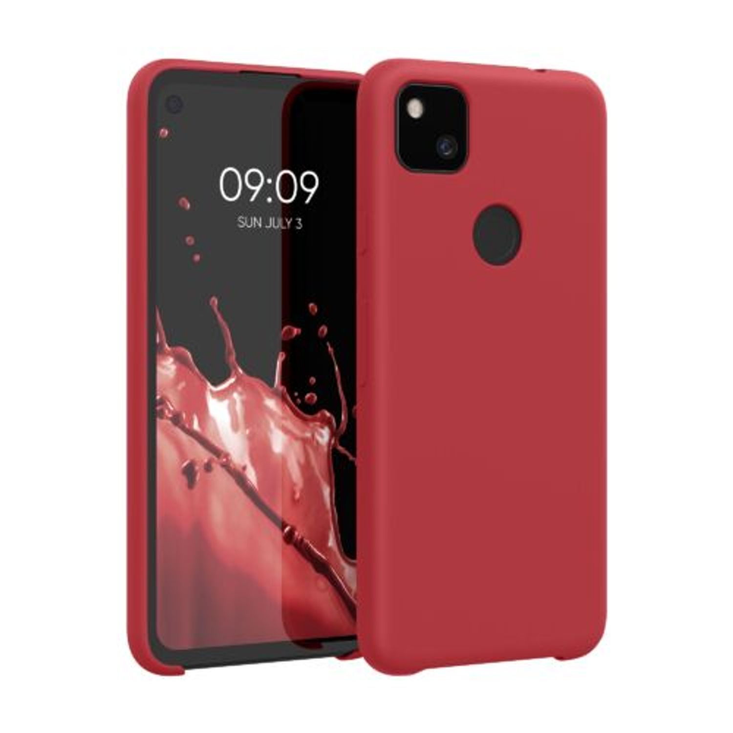 Husa pentru Google Pixel 4a, Silicon, Rosu, 52549.208 fotografia produsului