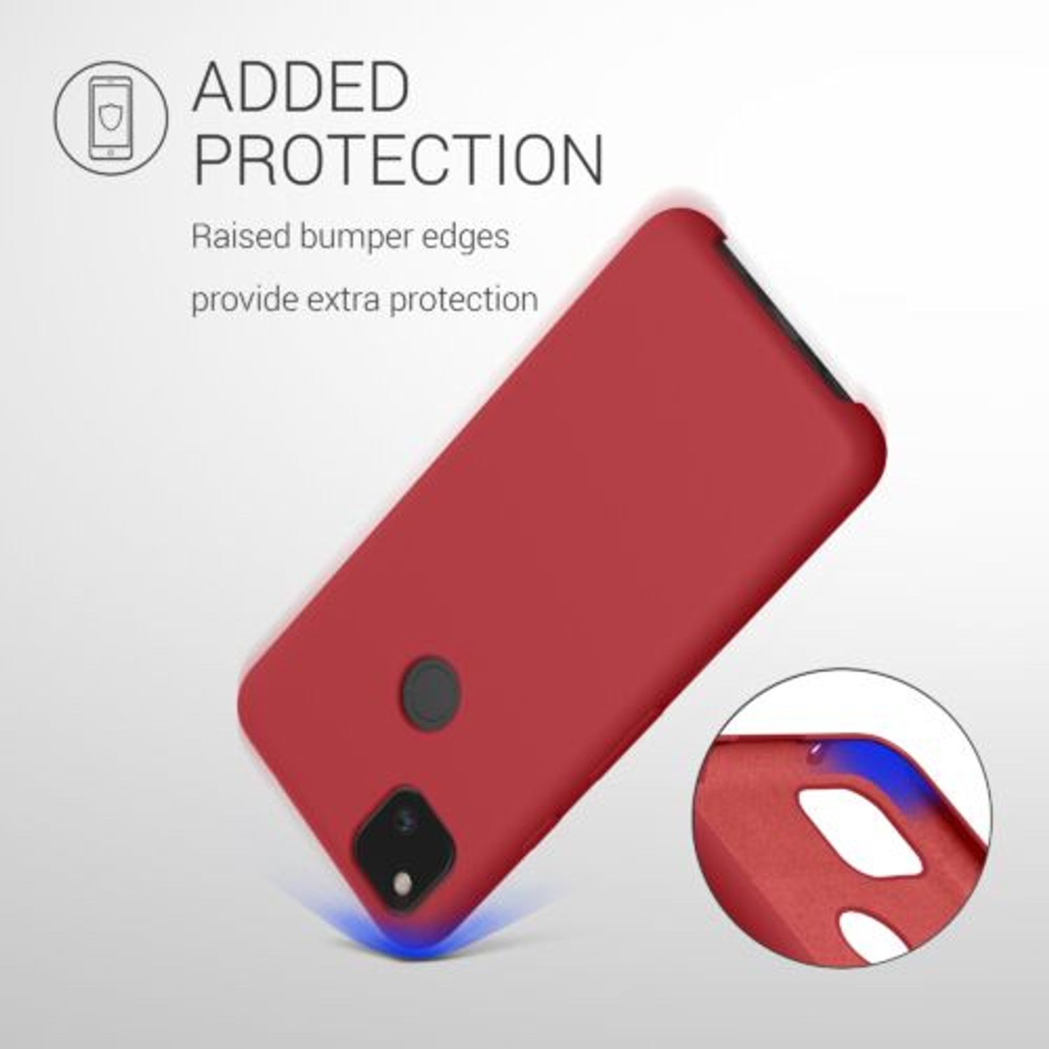 Husa pentru Google Pixel 4a, Silicon, Rosu, 52549.208 fotografia produsului View 6 L
