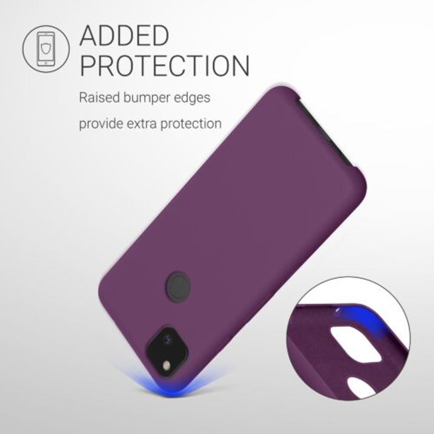Husa pentru Google Pixel 4a, Silicon, Mov, 52549.197 fotografia produsului View 6 L
