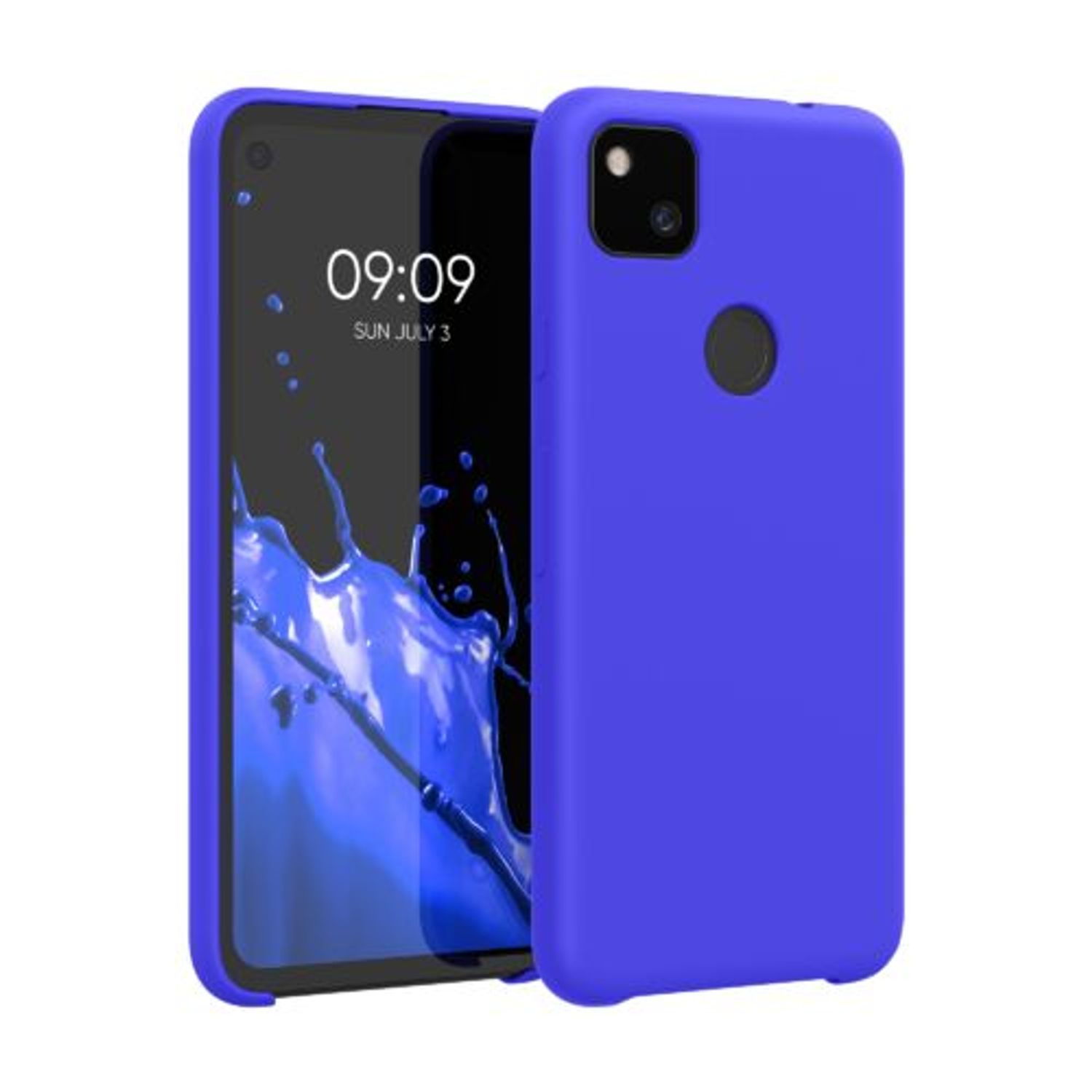 Husa pentru Google Pixel 4a, Silicon, Albastru, 52549.134 fotografia produsului