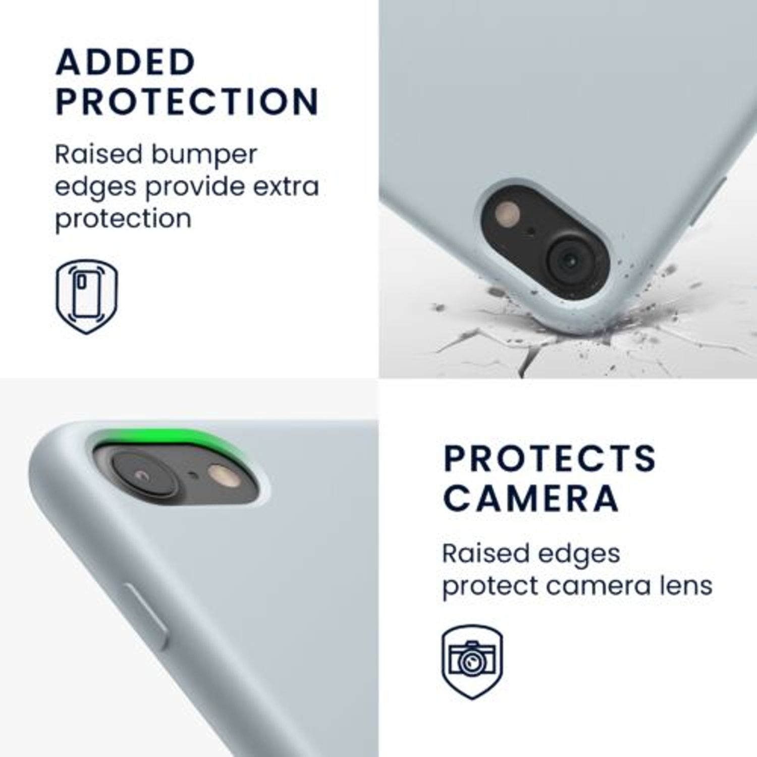 Husa pentru Apple iPhone 8/iPhone 7/iPhone SE 2, Silicon, Gri, 40225.22 fotografia produsului View 4 L