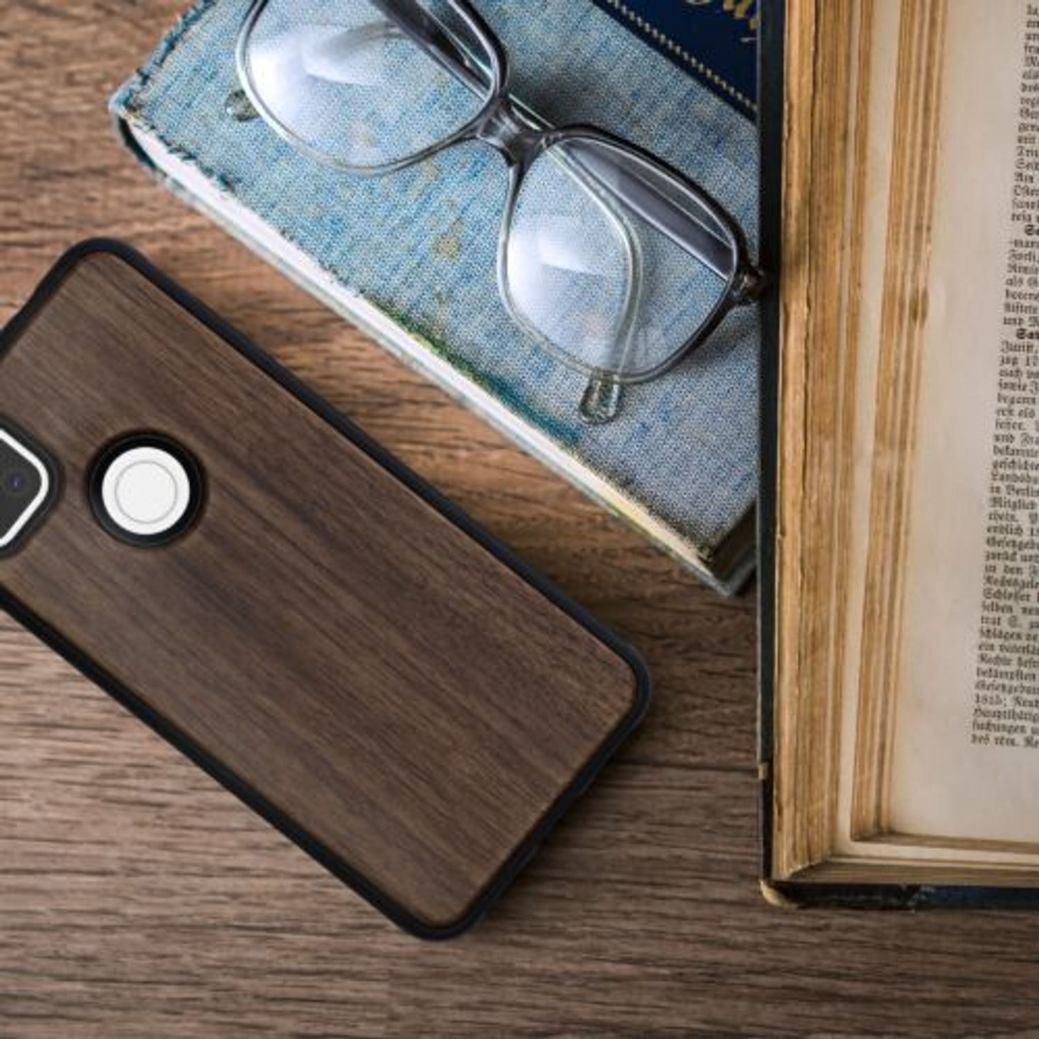 Husa pentru Google Pixel 4a, Lemn, Maro, 53664.18 fotografia produsului View 4 L