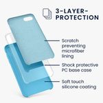 Husa pentru Apple iPhone 8/iPhone 7/iPhone SE 2, Silicon, Albastru, 40225.23 fotografia produsului View 3 S