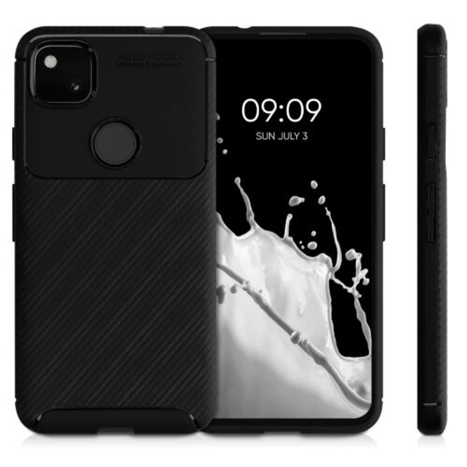 Husa pentru Google Pixel 4a, Silicon, Negru, 53851.03 fotografia produsului View 2 L