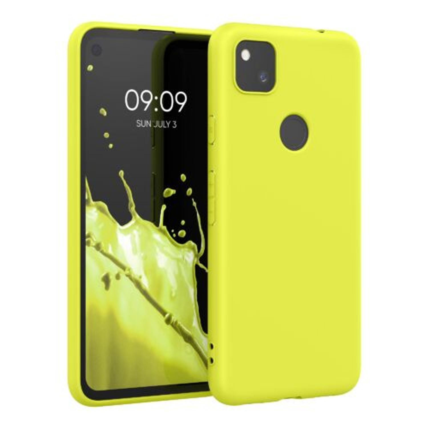 Husa pentru Google Pixel 4a, Silicon, Galben, 52357.195 fotografia produsului