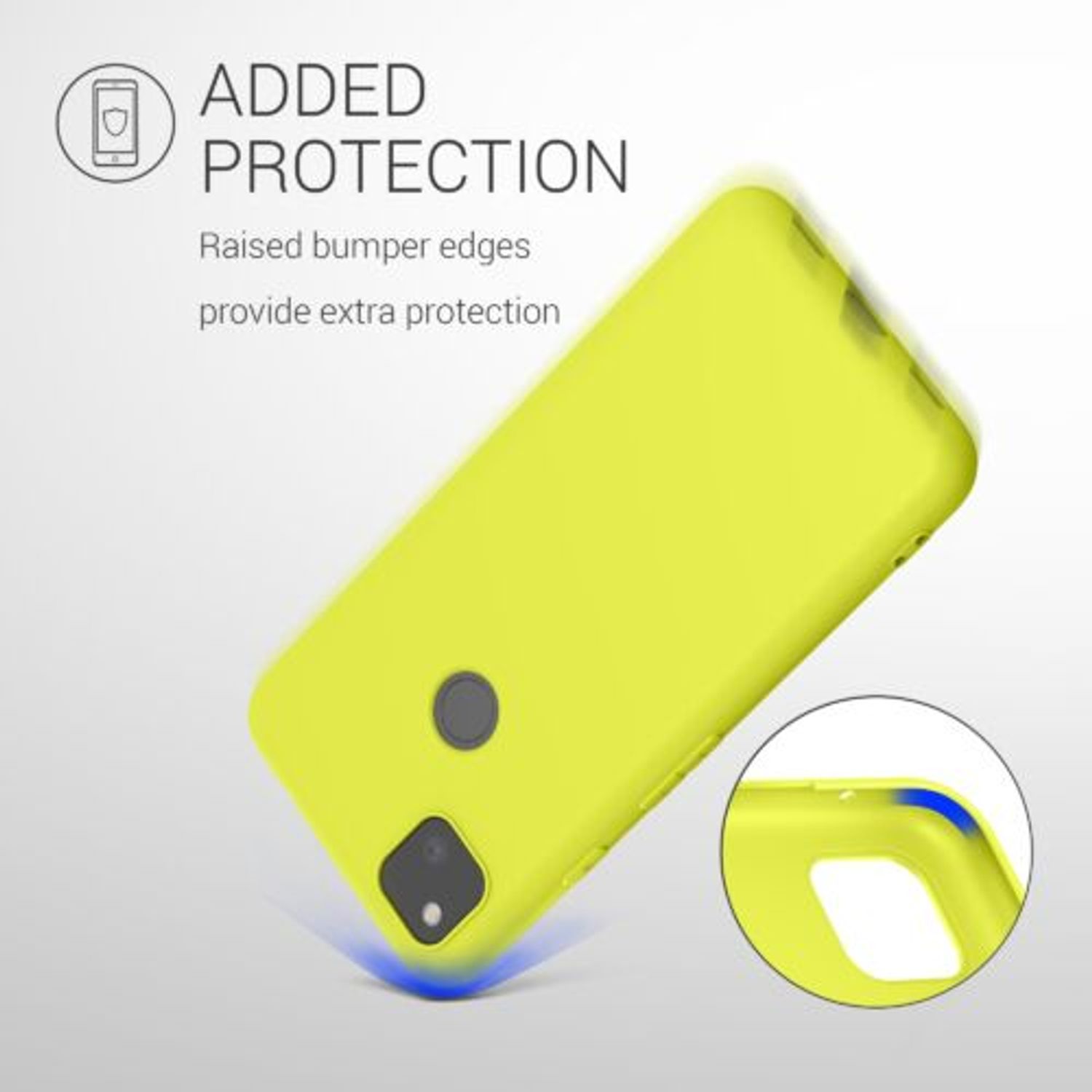 Husa pentru Google Pixel 4a, Silicon, Galben, 52357.195 fotografia produsului View 7 L