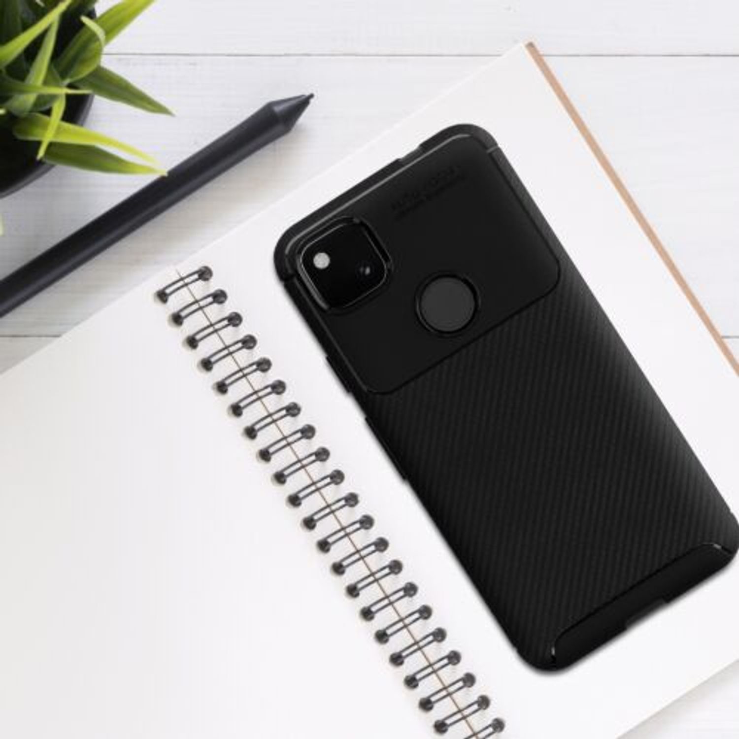 Husa pentru Google Pixel 4a, Silicon, Negru, 53851.03 fotografia produsului View 6 L