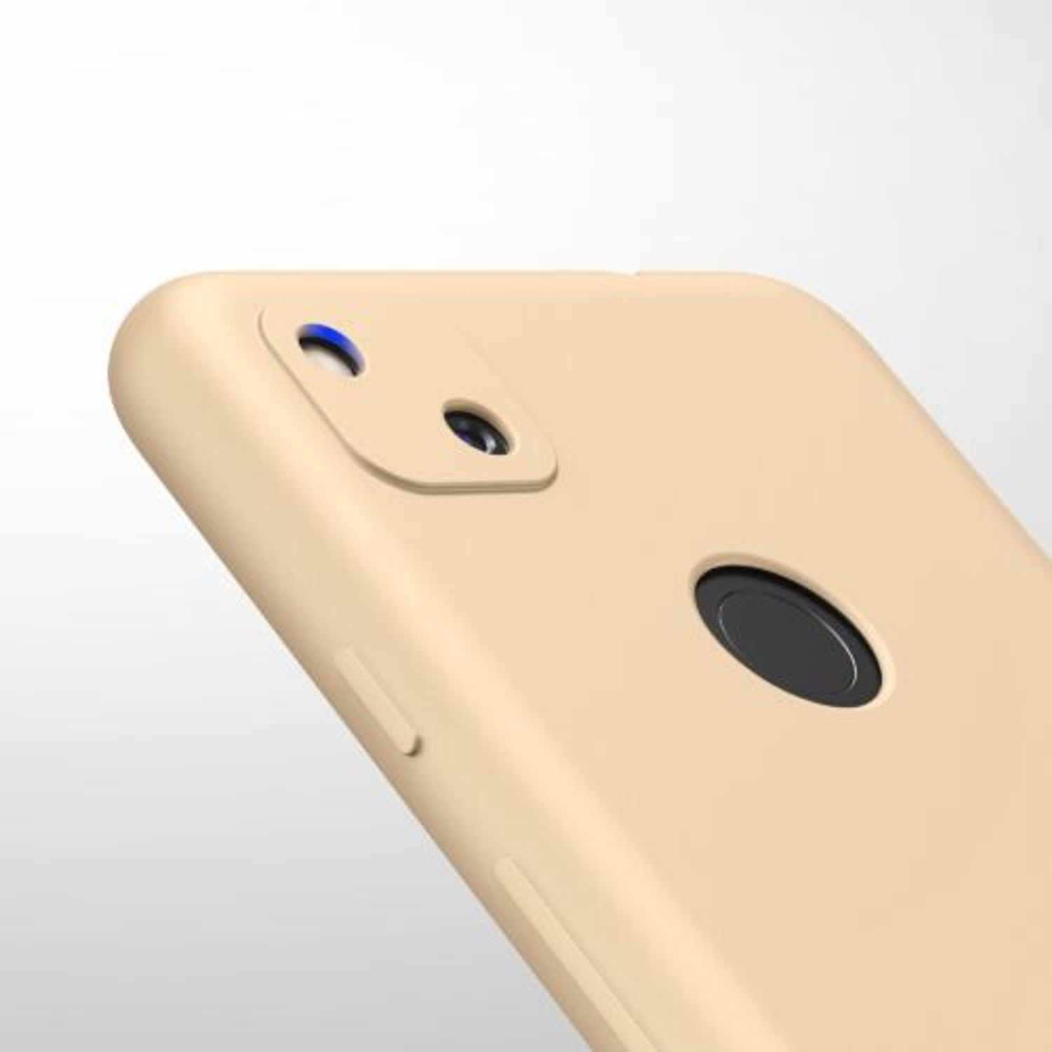 Husa pentru Google Pixel 4a, Silicon, Crem, 52357.210 fotografia produsului View 8 L