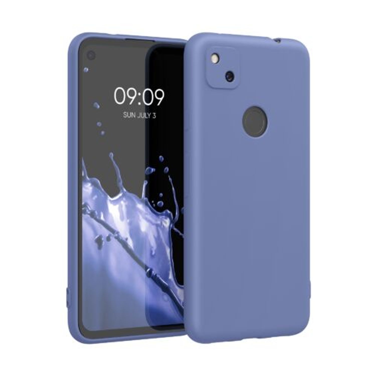 Husa pentru Google Pixel 4a, Silicon, Albastru, 52357.168 fotografia produsului