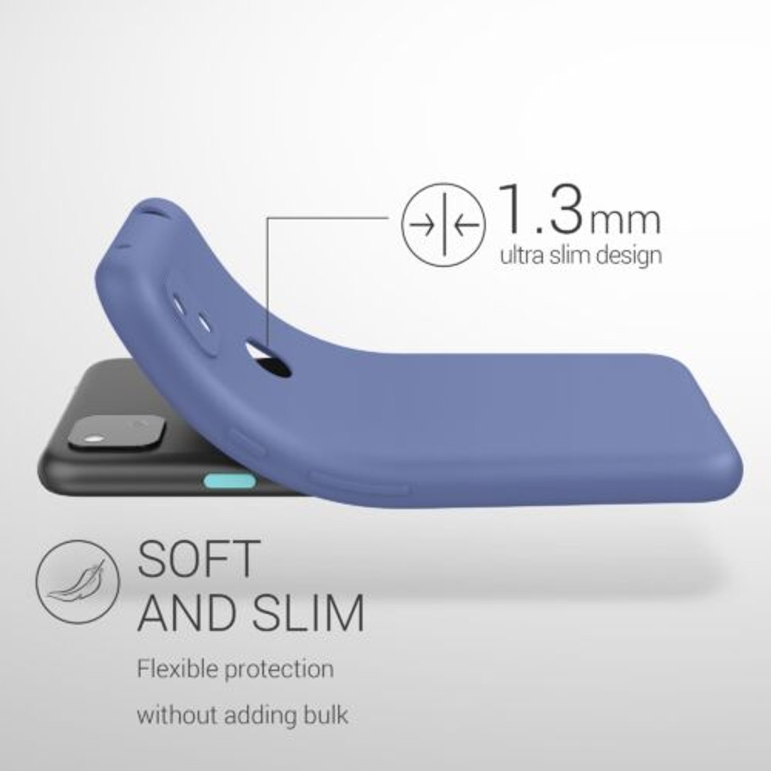 Husa pentru Google Pixel 4a, Silicon, Albastru, 52357.168 fotografia produsului View 7 L