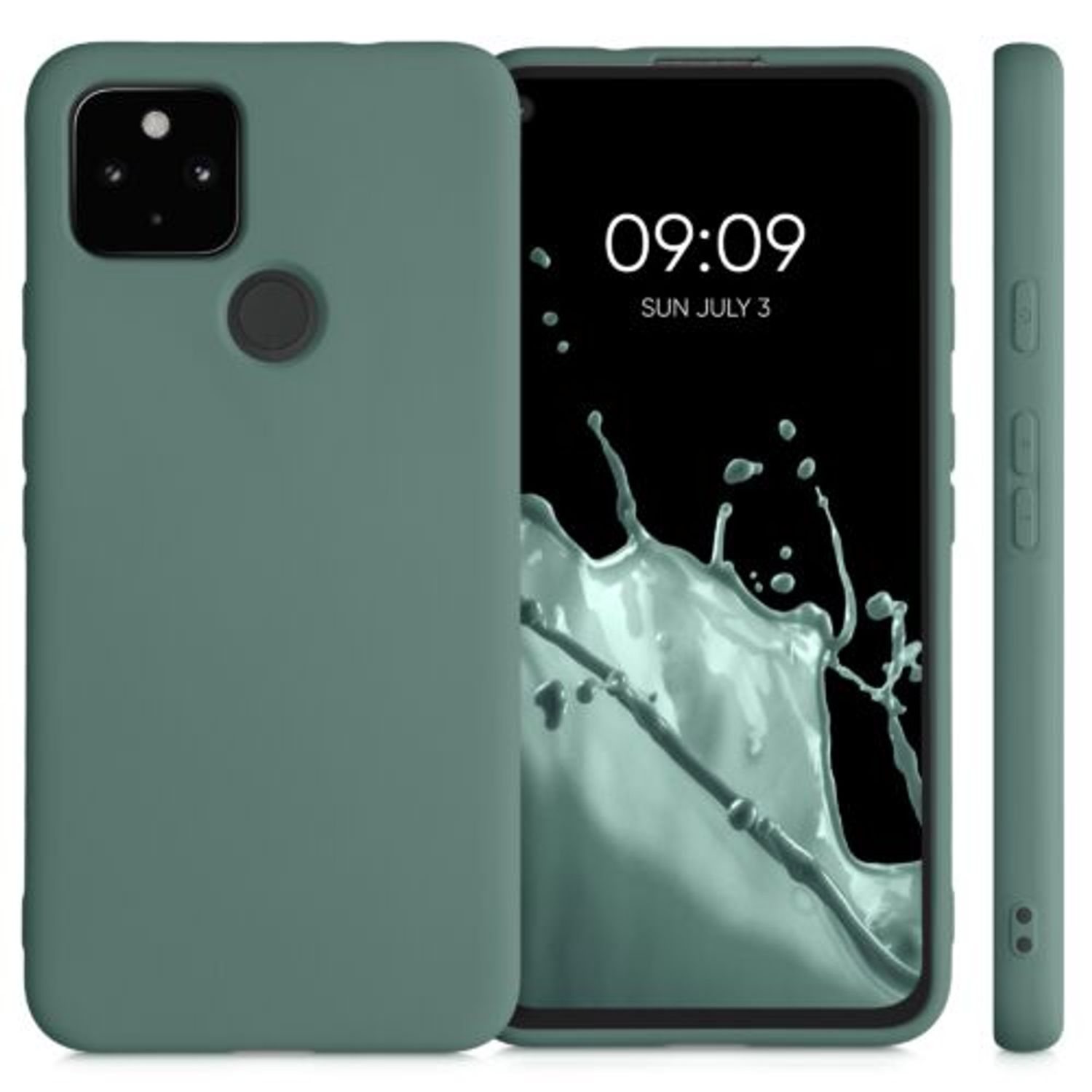 Husa pentru Google Pixel 4a 5G, Silicon, Verde, 53779.166 fotografia produsului View 2 L