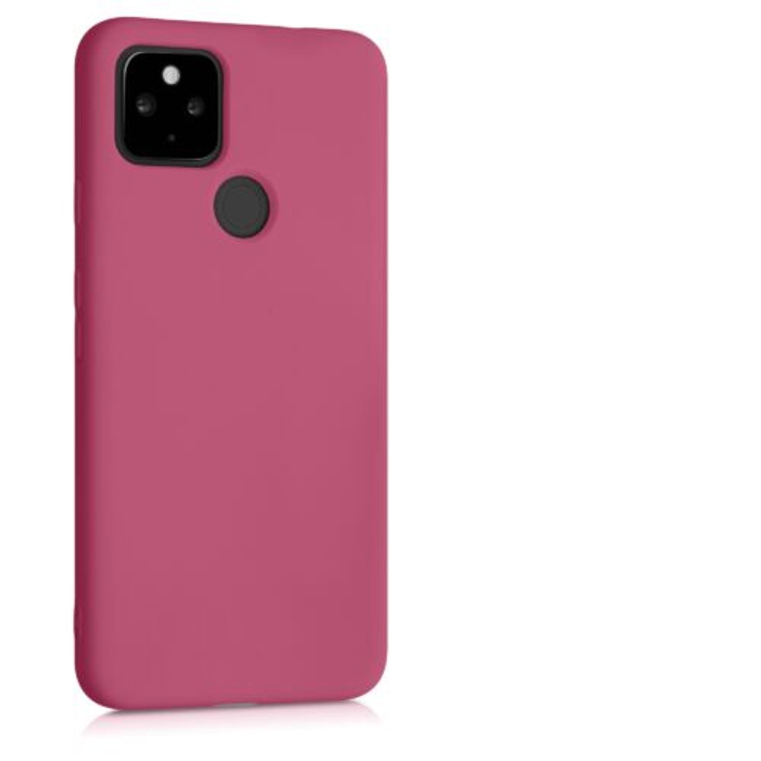 Husa pentru Google Pixel 4a 5G, Silicon, Roz, 53779.213 fotografia produsului View 9 L