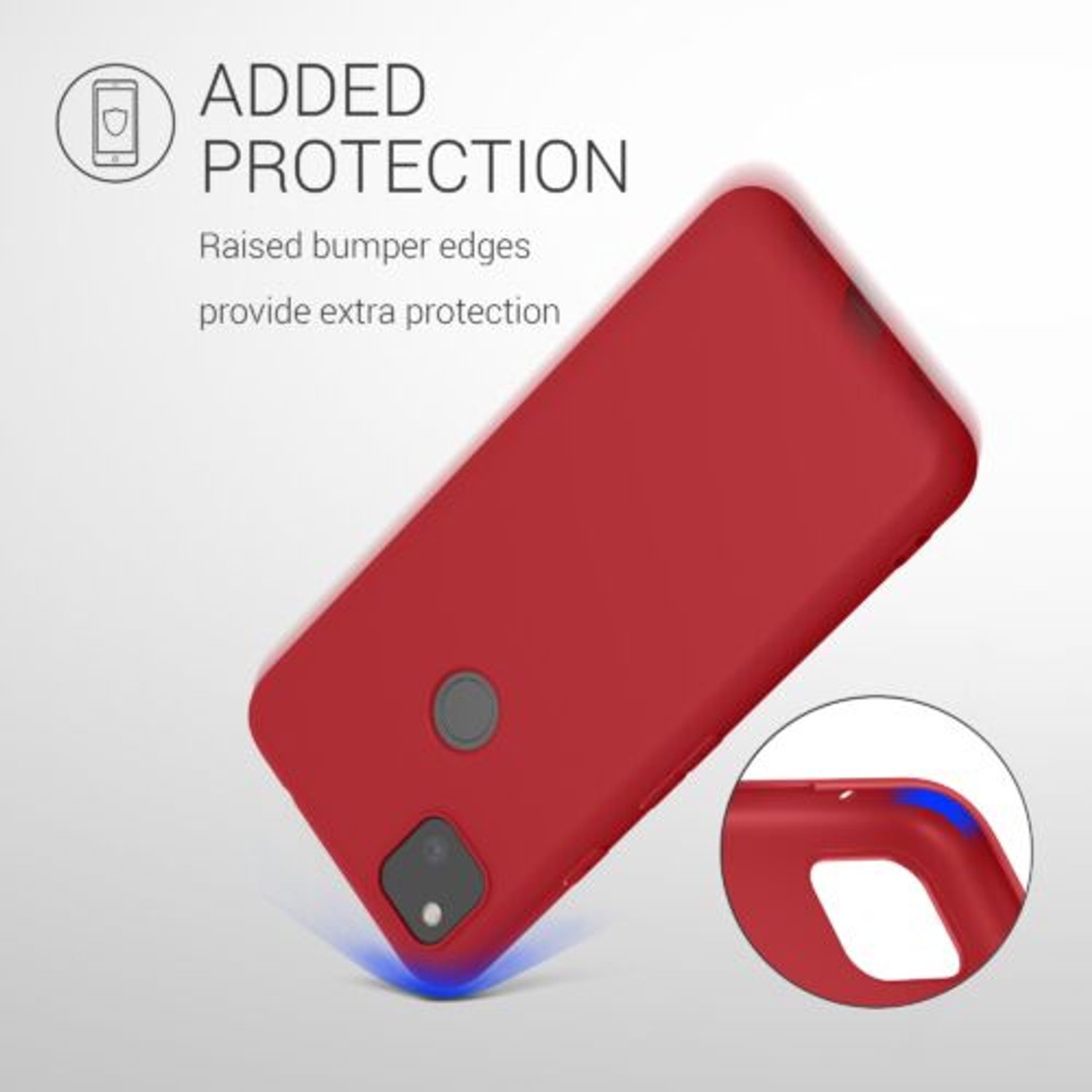 Husa pentru Google Pixel 4a, Silicon, Rosu, 52357.208 fotografia produsului View 8 L
