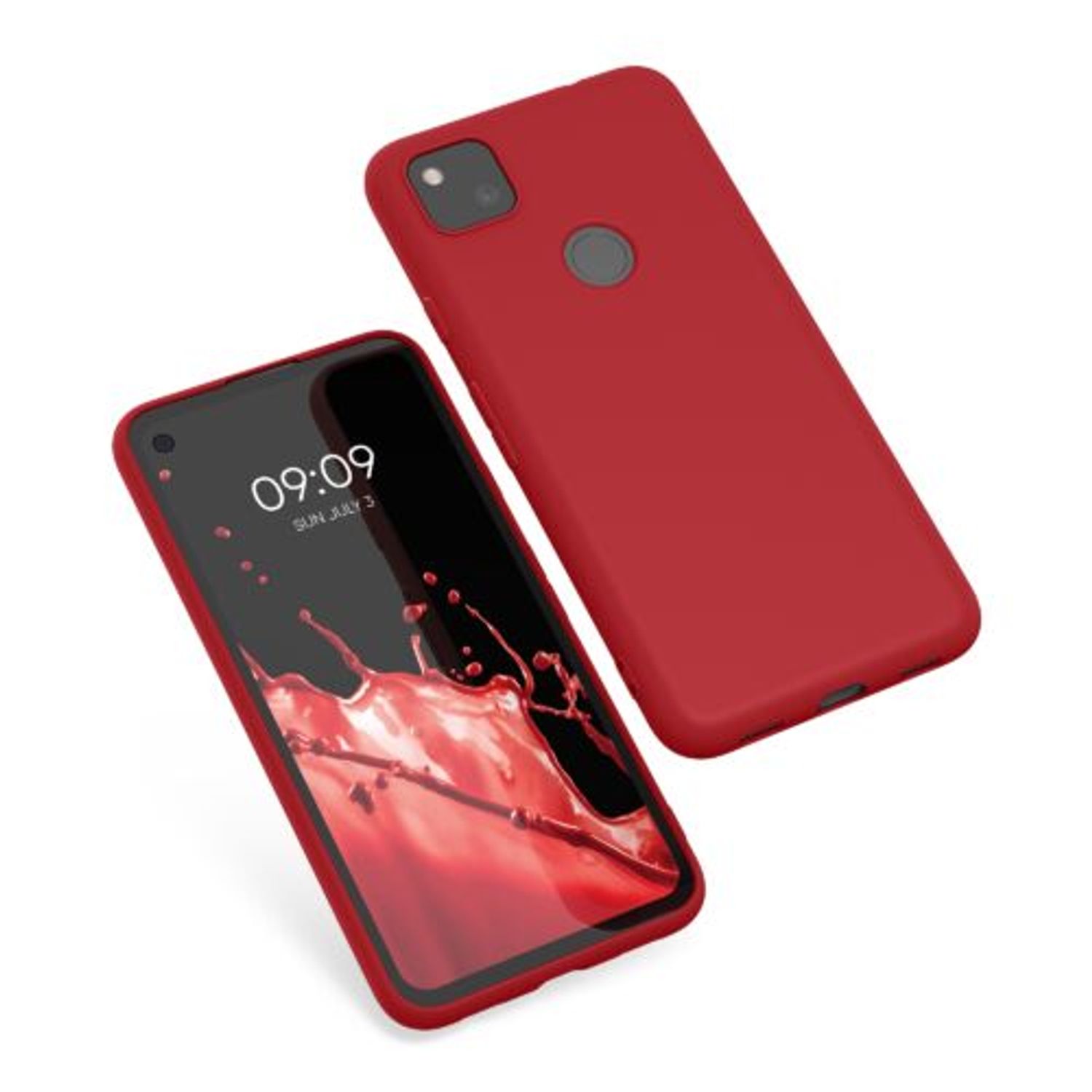 Husa pentru Google Pixel 4a, Silicon, Rosu, 52357.208 fotografia produsului View 2 L