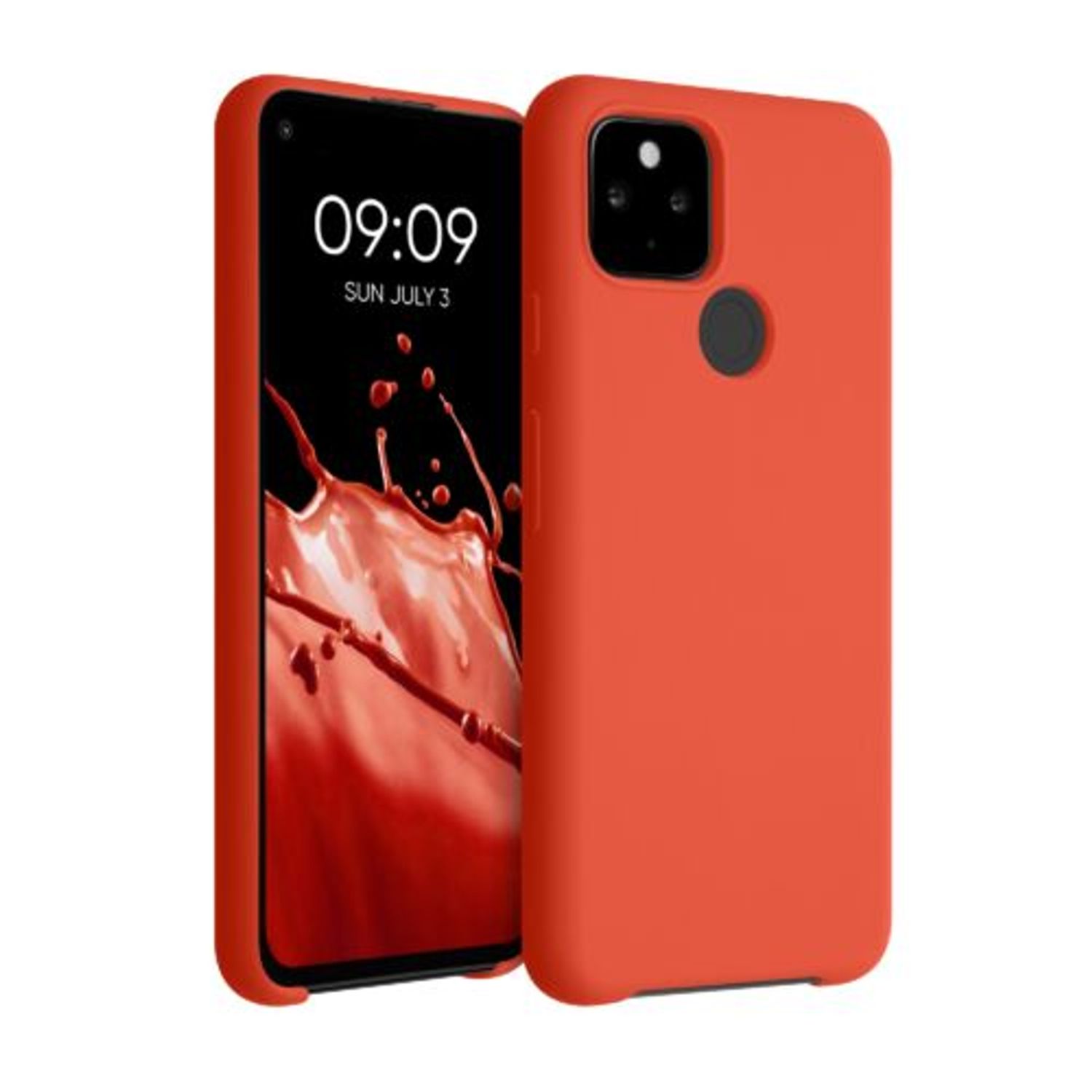 Husa pentru Google Pixel 4a 5G, Silicon, Rosu, 53932.218 fotografia produsului