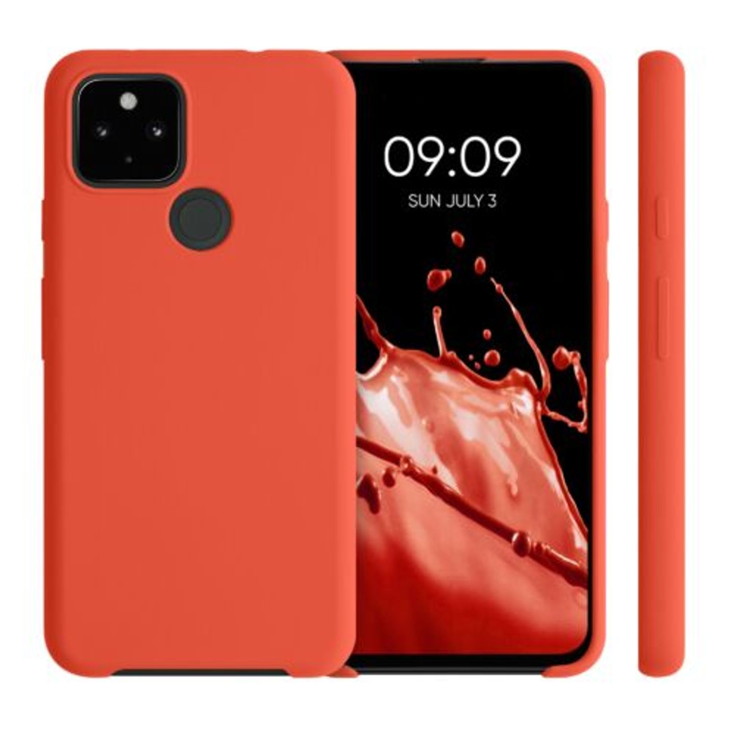 Husa pentru Google Pixel 4a 5G, Silicon, Rosu, 53932.218 fotografia produsului View 2 L