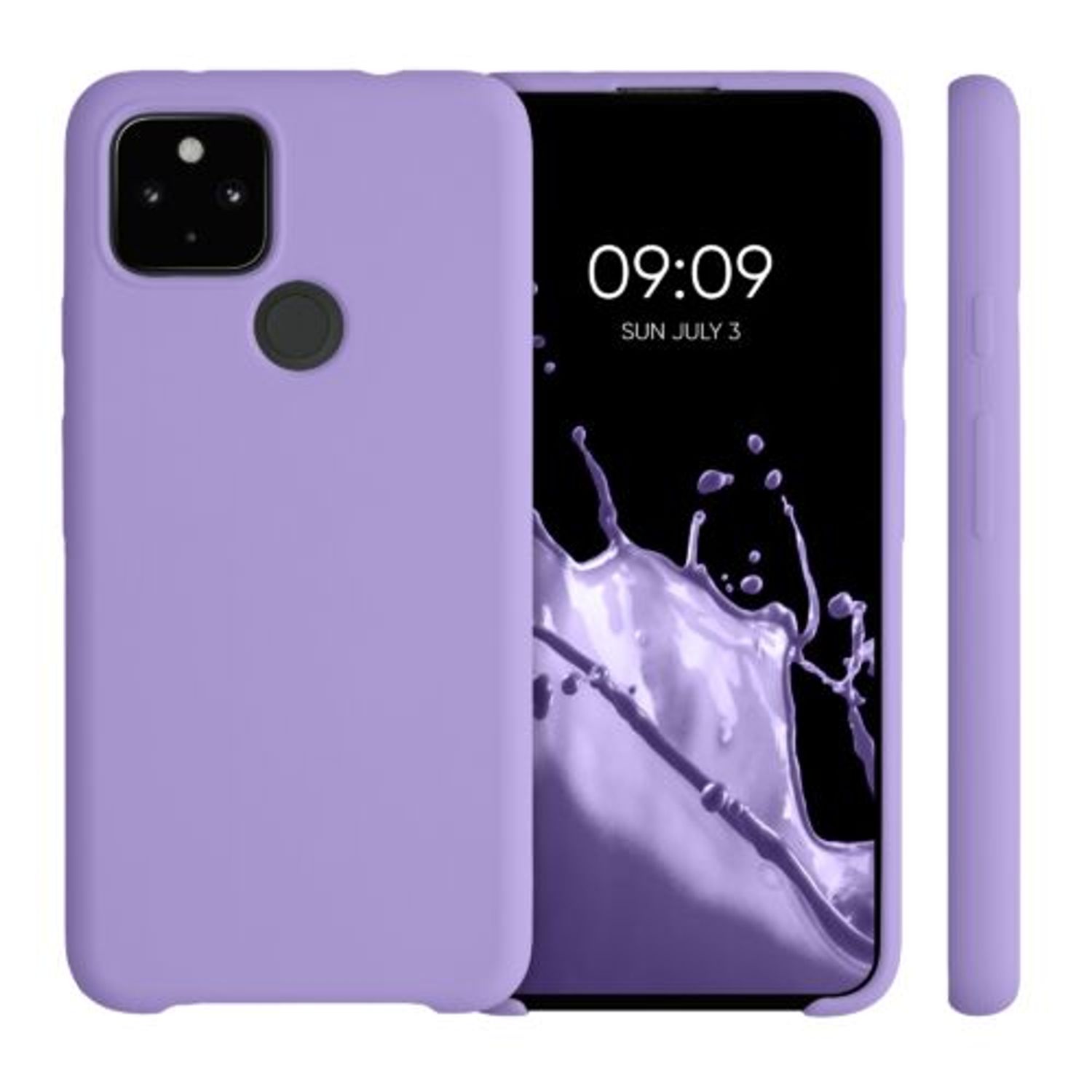 Husa pentru Google Pixel 4a 5G, Silicon, Mov, 53932.222 fotografia produsului View 2 L