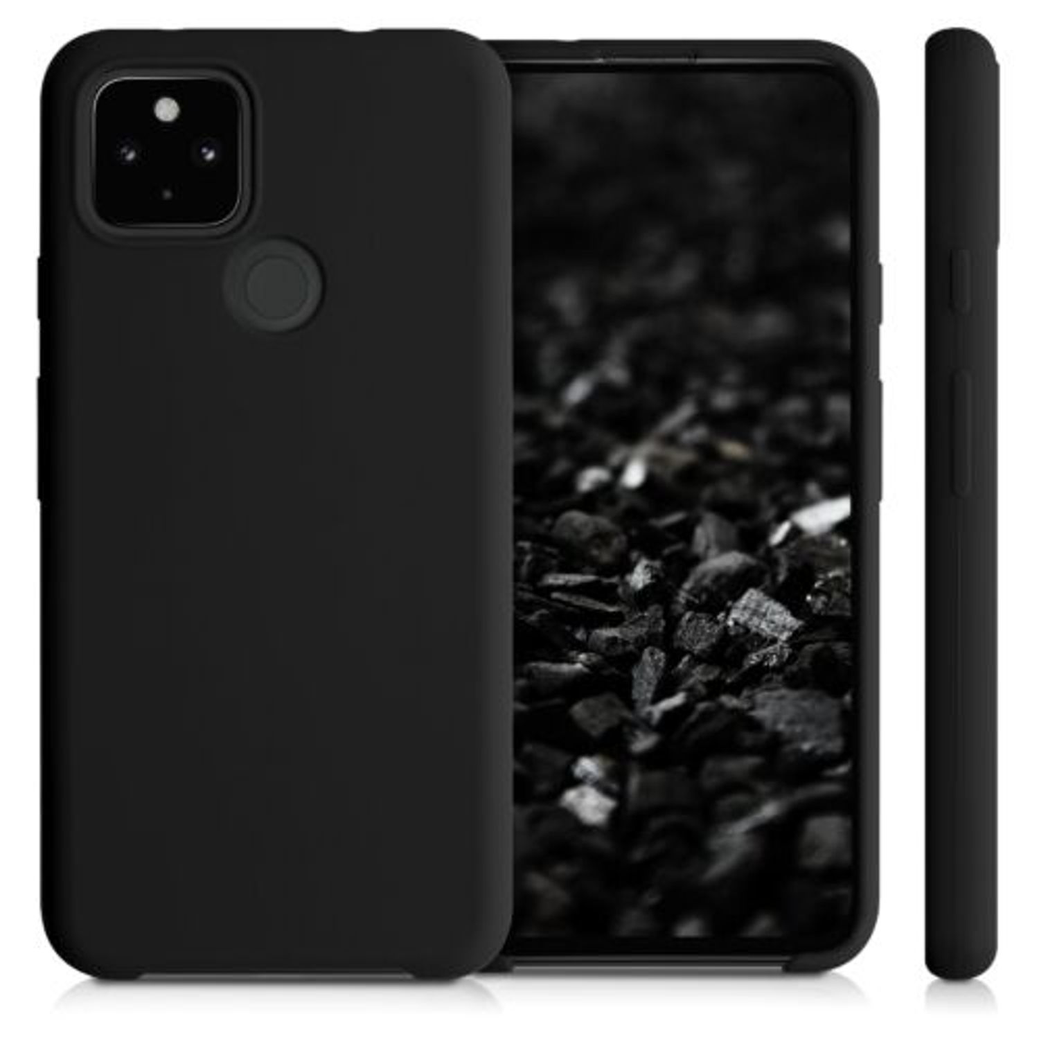 Husa pentru Google Pixel 4a 5G, Silicon, Negru, 53932.01 fotografia produsului View 2 L
