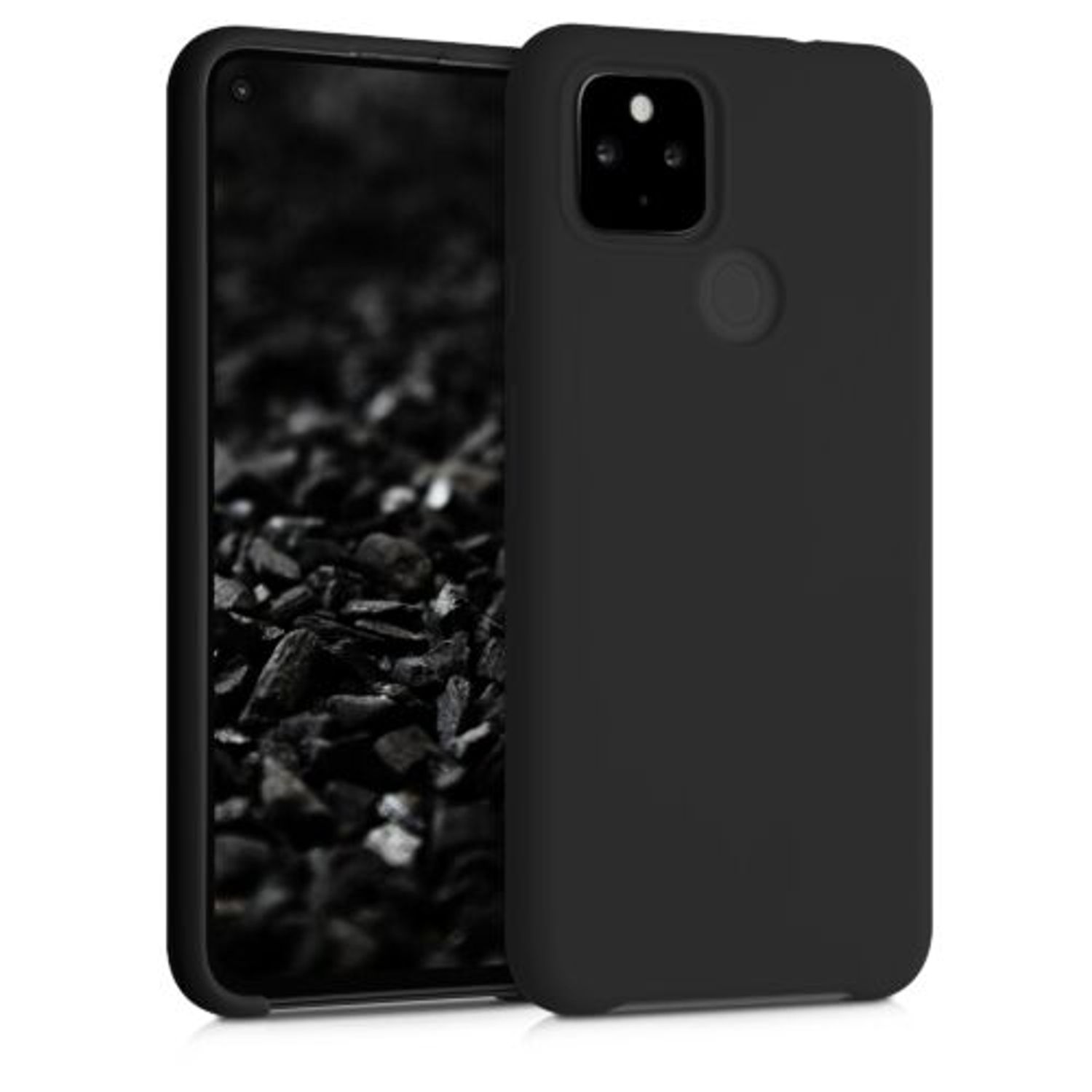 Husa pentru Google Pixel 4a 5G, Silicon, Negru, 53932.01 fotografia produsului