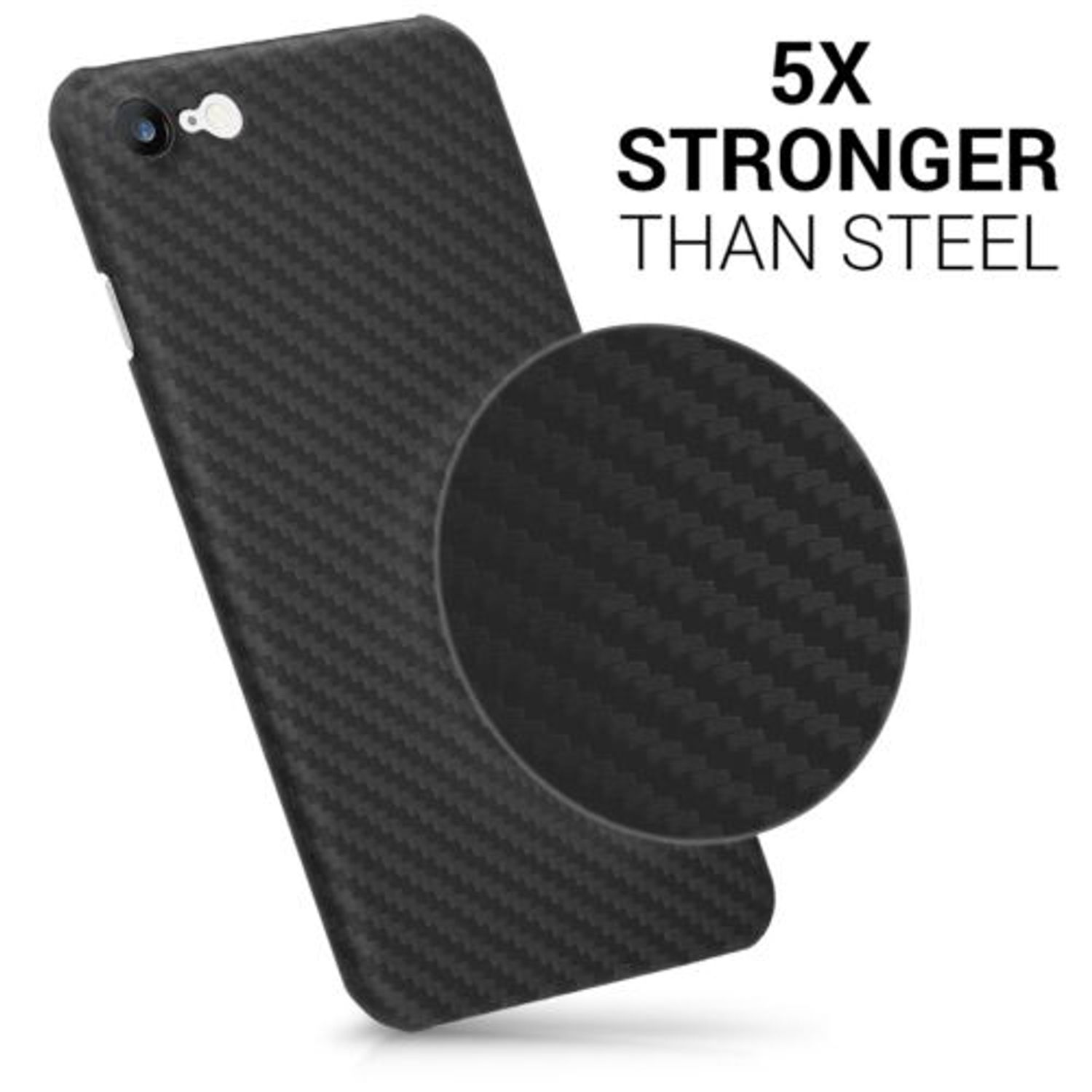 Husa pentru Apple iPhone 8/iPhone 7/iPhone SE 2, Aramida, Negru, 42082.47 fotografia produsului View 5 L