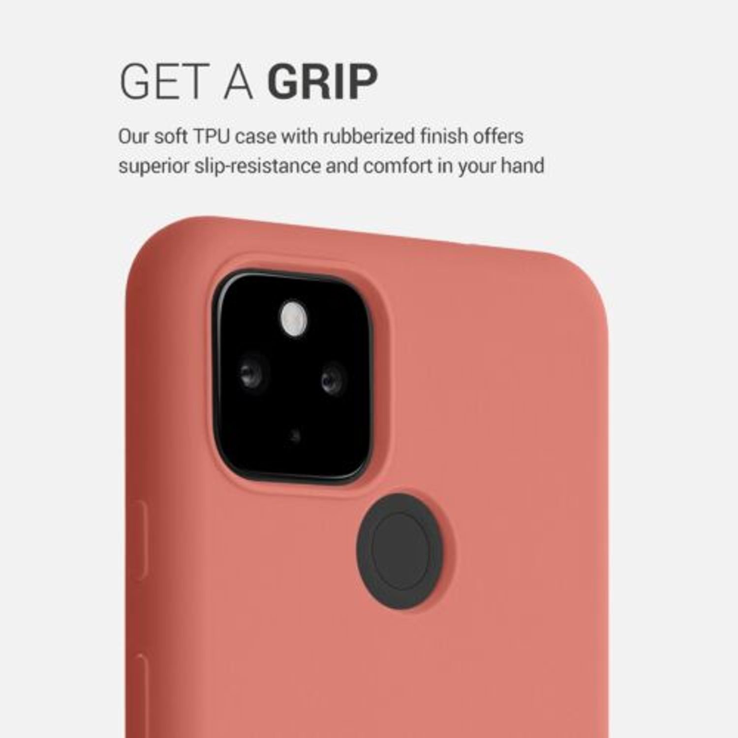Husa pentru Google Pixel 4a 5G, Silicon, Roz, 53932.215 fotografia produsului View 3 L