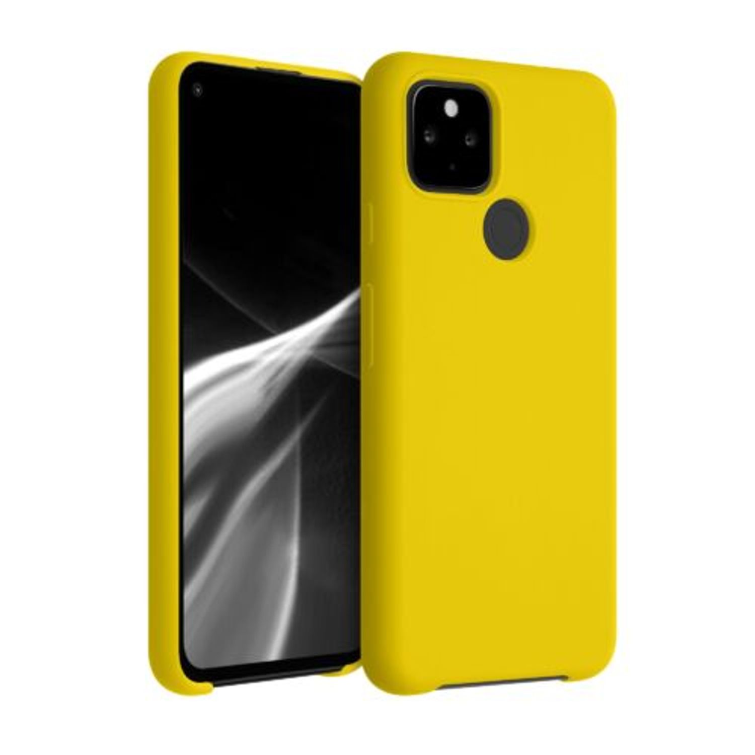 Husa pentru Google Pixel 4a 5G, Silicon, Galben, 53932.165 fotografia produsului