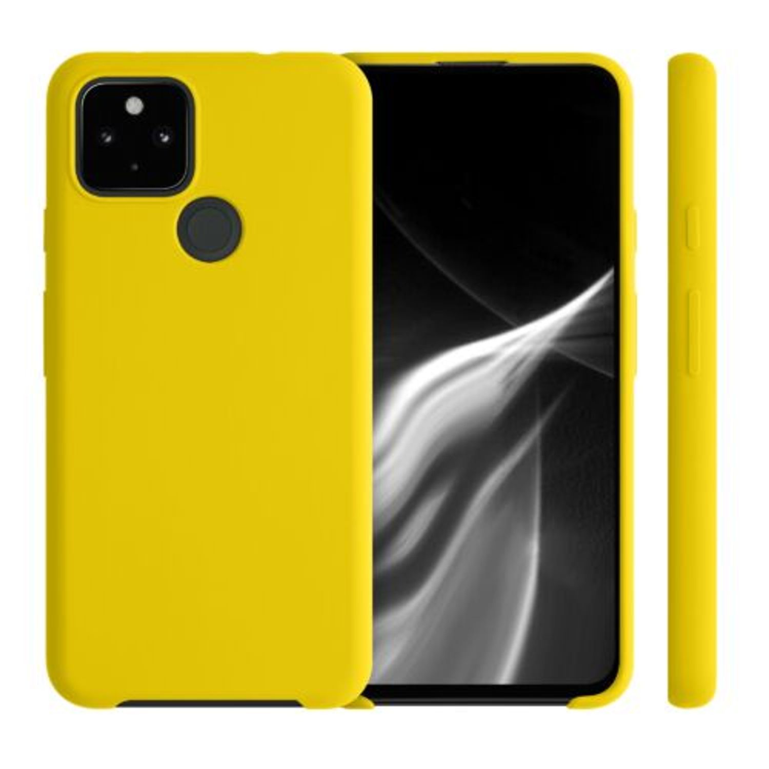 Husa pentru Google Pixel 4a 5G, Silicon, Galben, 53932.165 fotografia produsului View 2 L