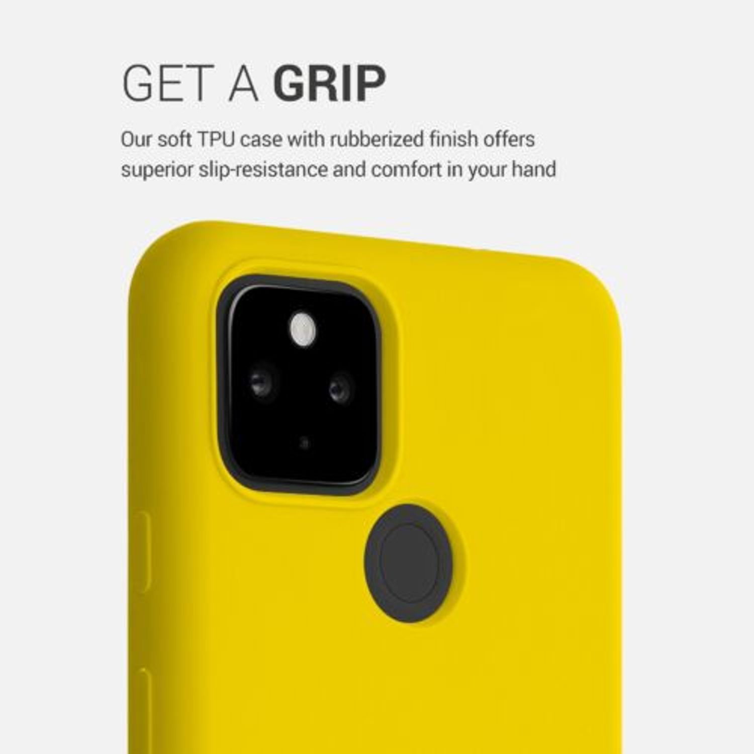 Husa pentru Google Pixel 4a 5G, Silicon, Galben, 53932.165 fotografia produsului View 4 L