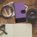Husa pentru Google Pixel 4a 5G, Textil, Mov, 53776.38 fotografia produsului View 3 S