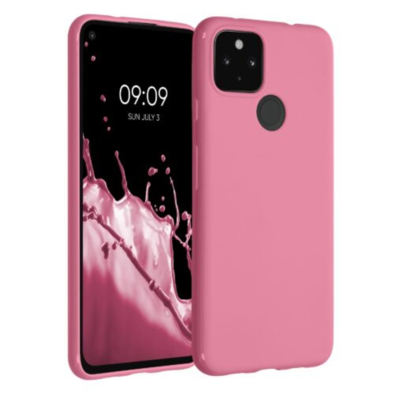 Husa pentru Google Pixel 4a 5G, Silicon, Roz, 51727.212 fotografia produsului