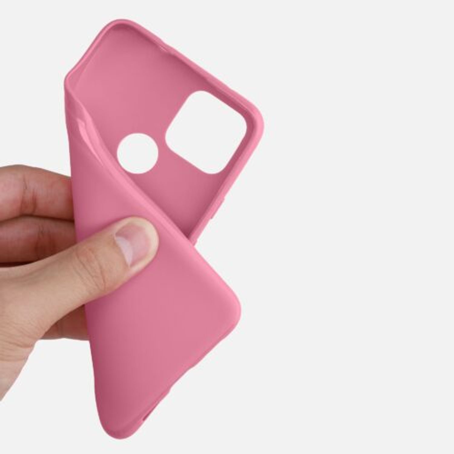 Husa pentru Google Pixel 4a 5G, Silicon, Roz, 51727.212 fotografia produsului View 8 L